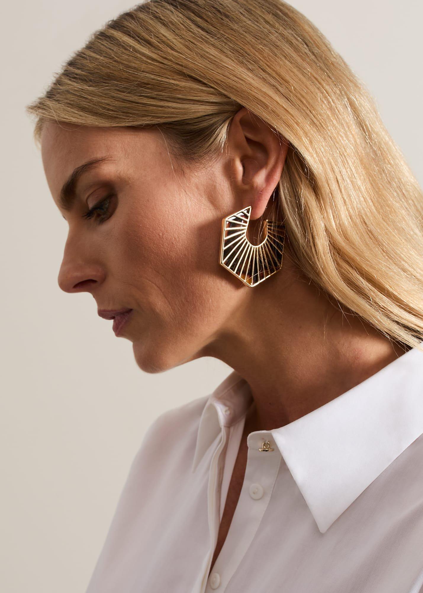Tort Large Hoop Earrings
