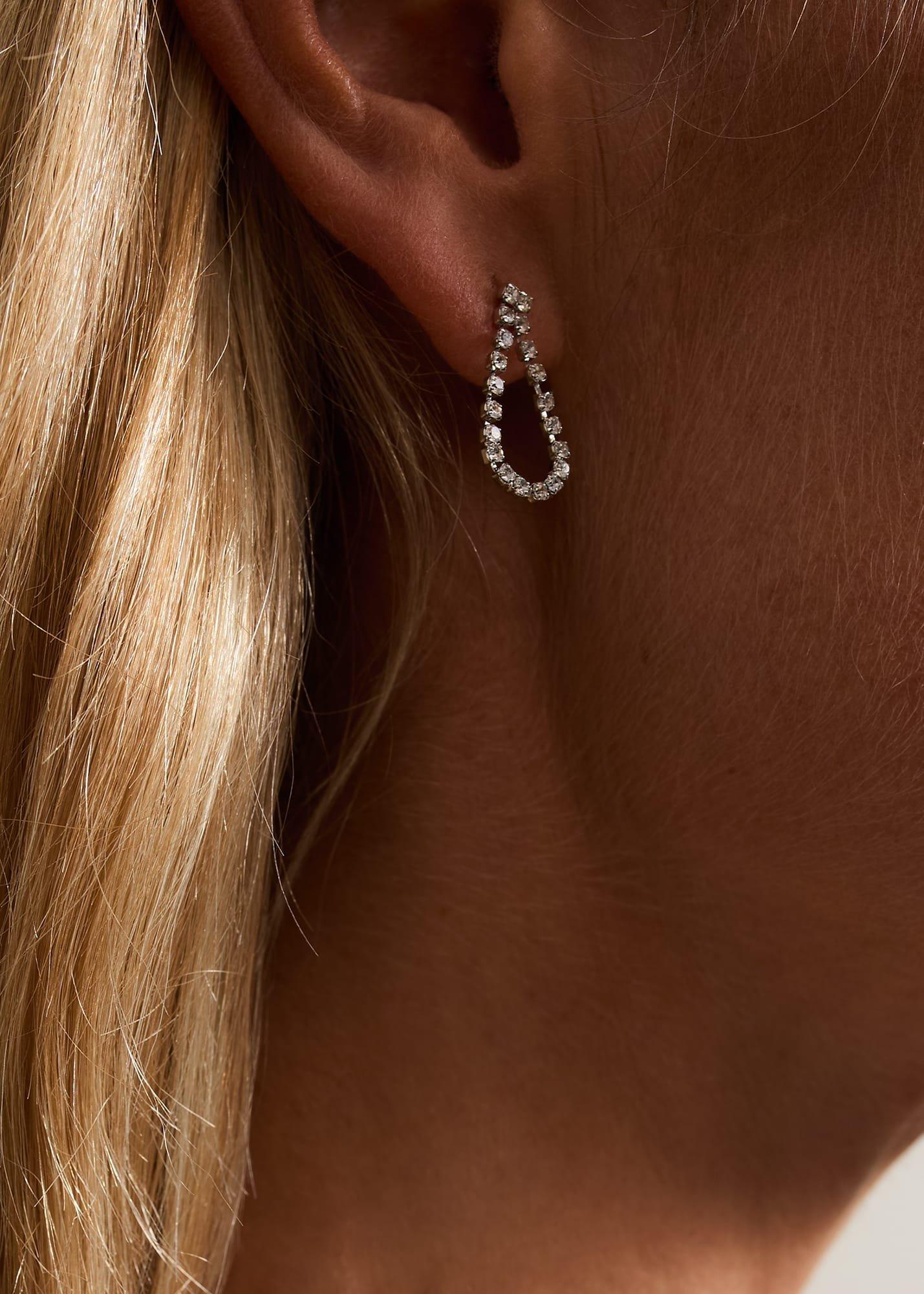 Sparkle Stone Teardrop Earrings