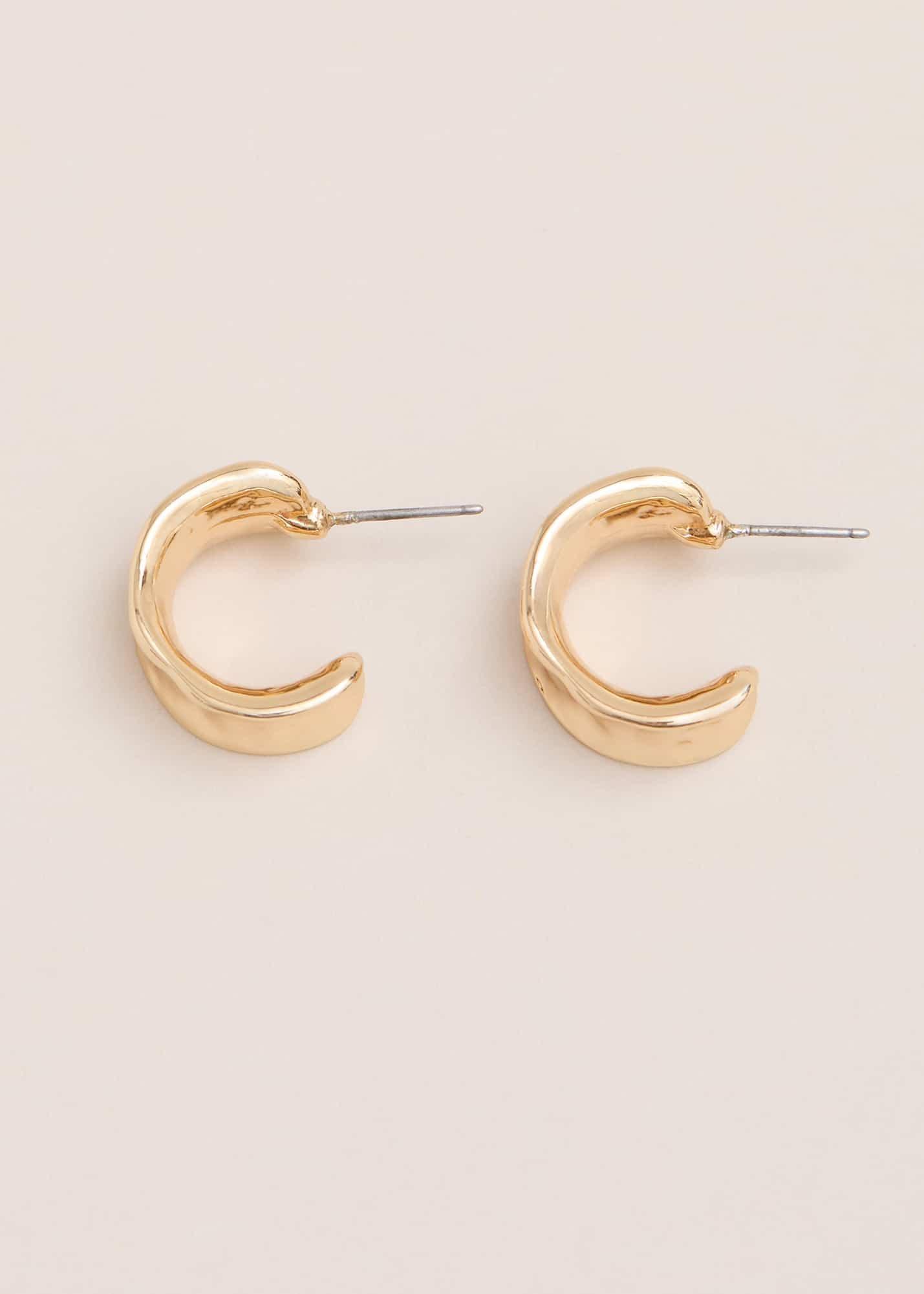Gold Huggie Earrings