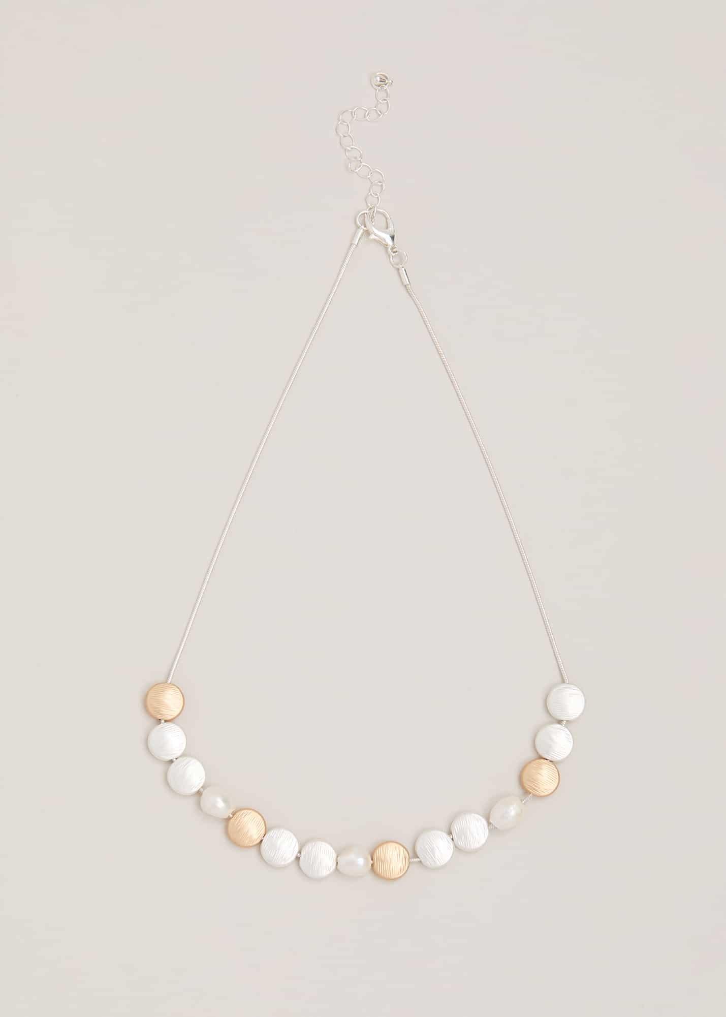 Beaded And Pearl Necklace
