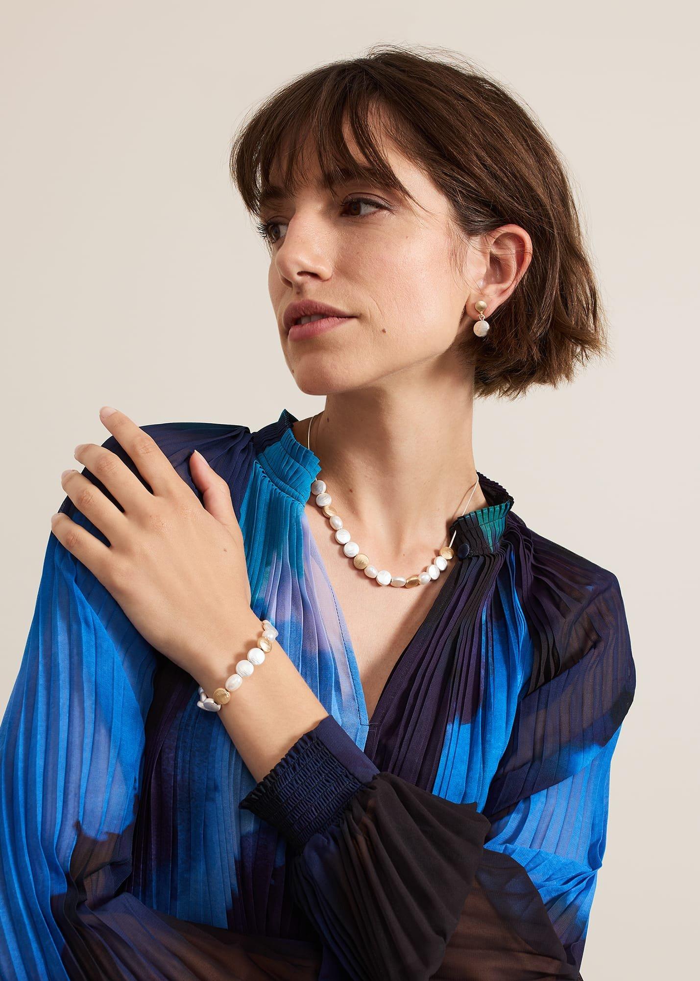Beaded And Pearl Necklace