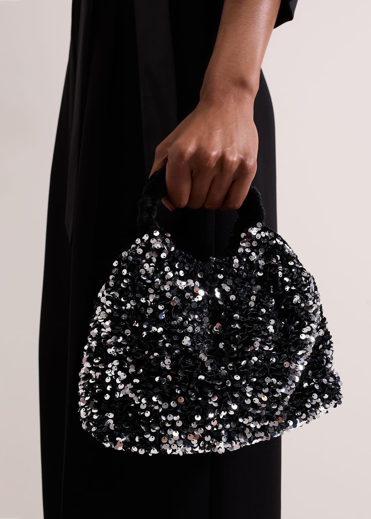 Sequin Twist Handle Mini Grab Bag