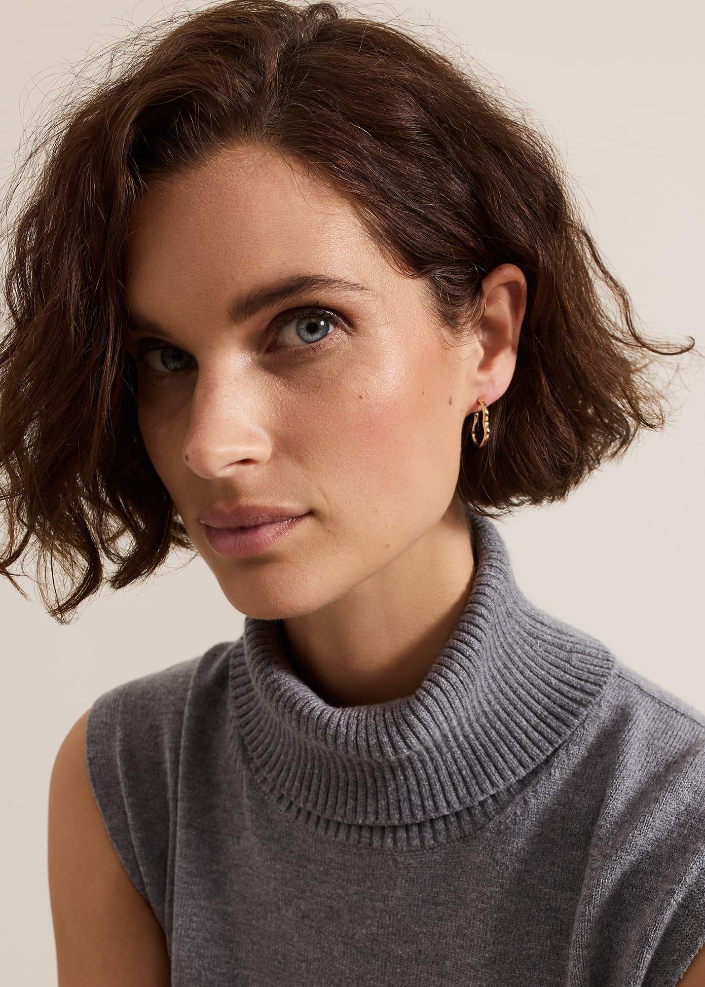 Gold Mini Irregular Hoop