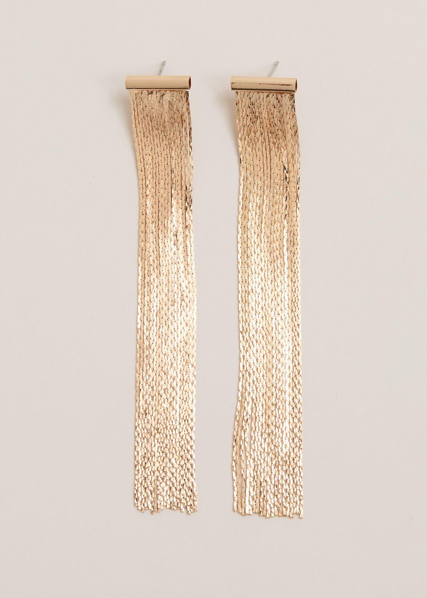 Gold Shoulder Duster Drop Earring
