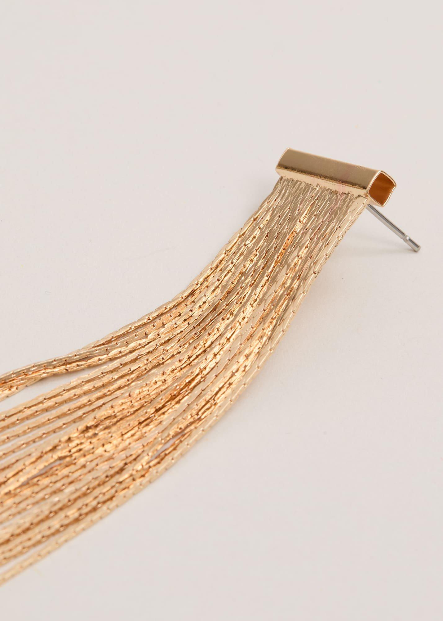 Gold Shoulder Duster Drop Earring