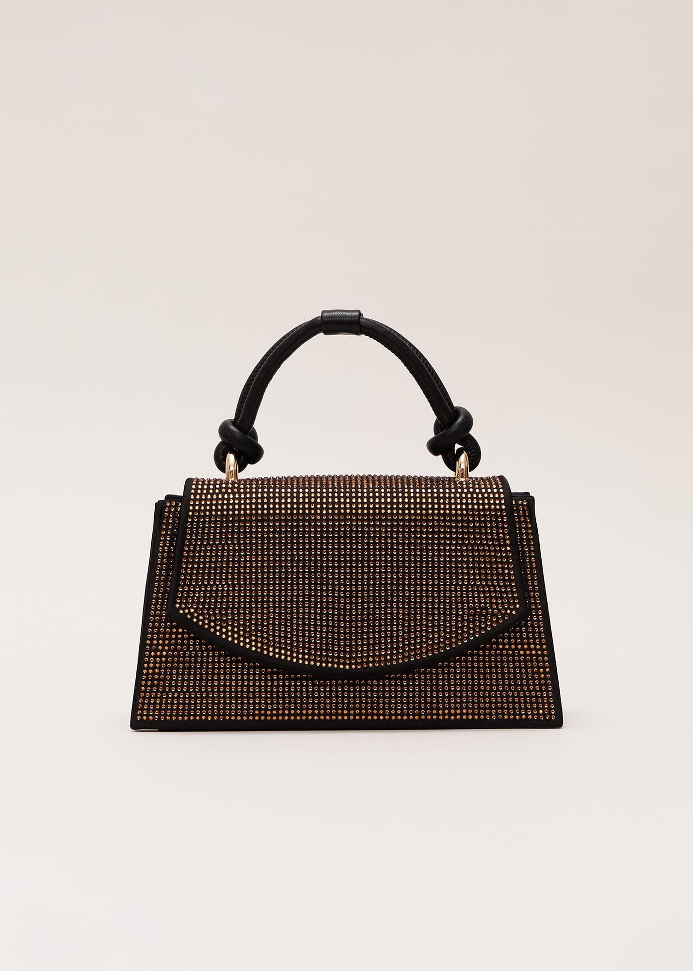 Gold Embellished Mini Tote