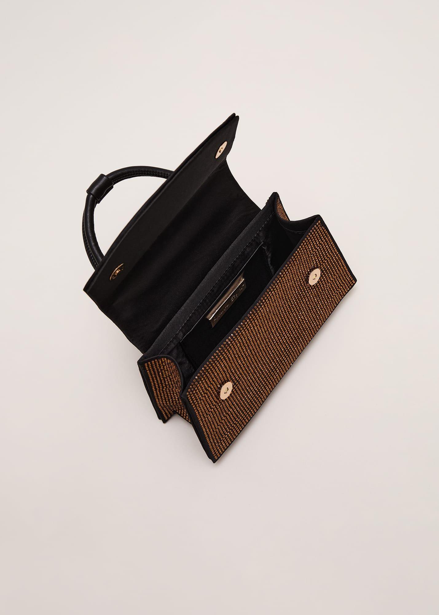 Gold Embellished Mini Tote