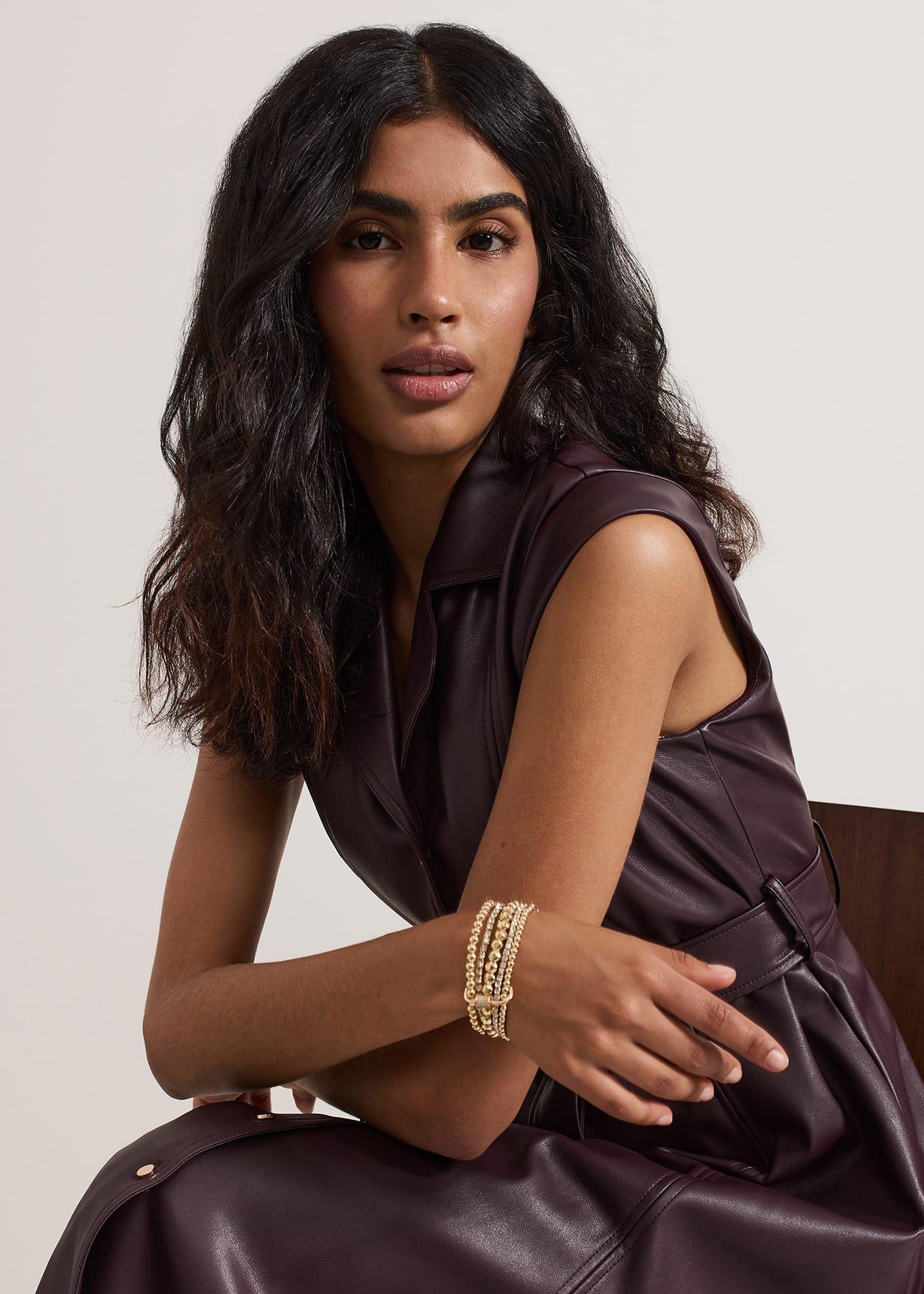 Gold Sparkle Stretch Bracelet Set