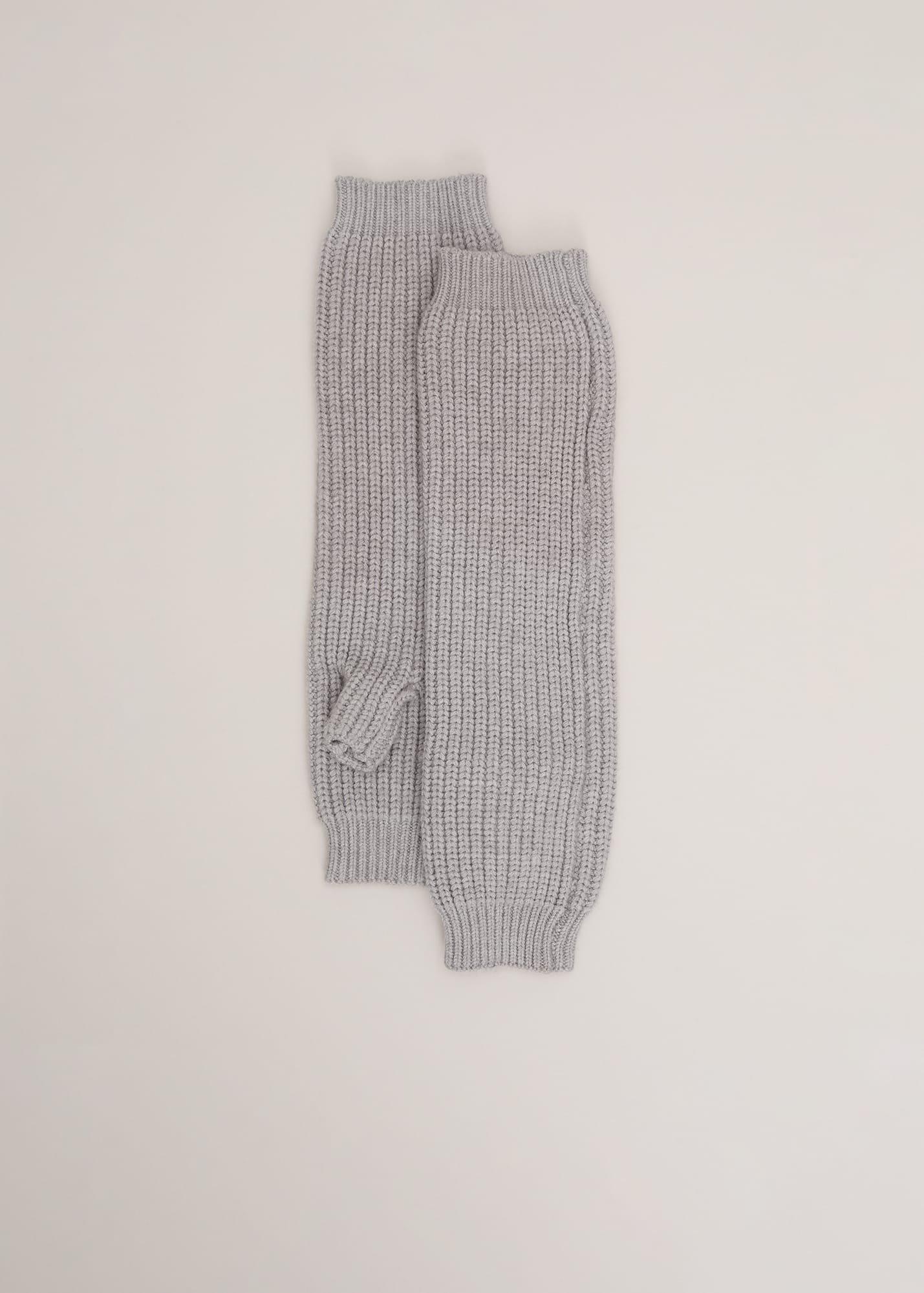 Grey Ribbed Armwarmers