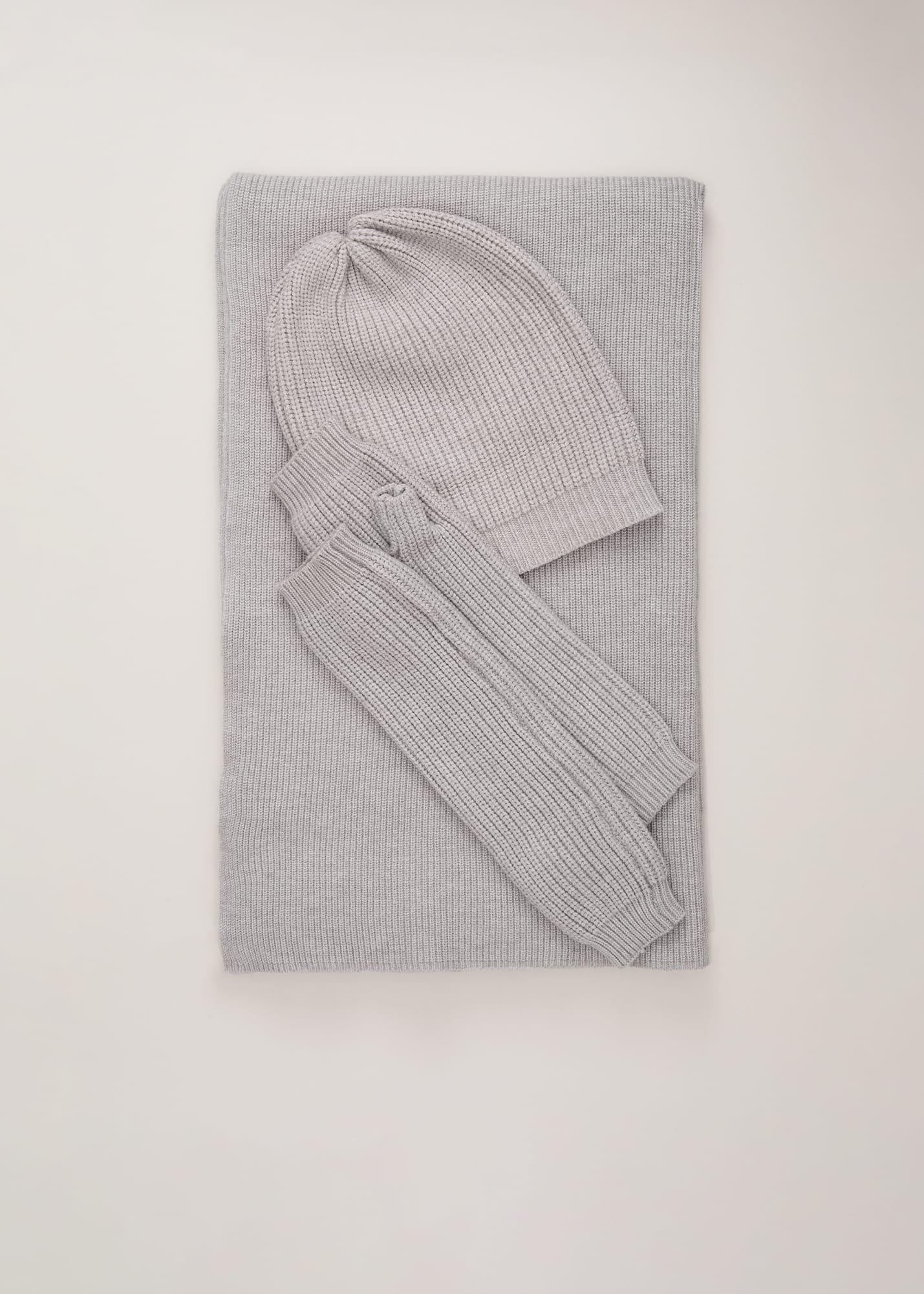 Grey Ribbed Armwarmers