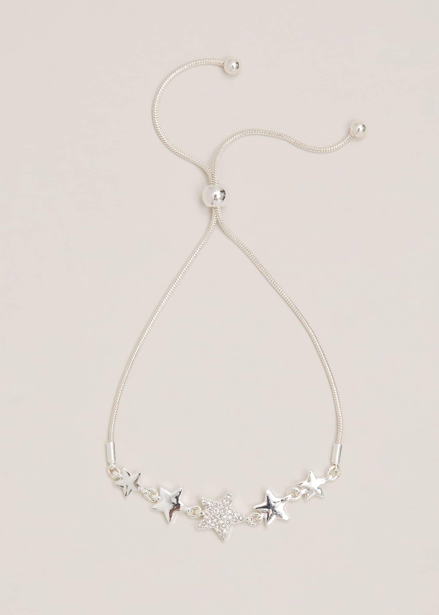 Silver Plated Star Extender Bracelet