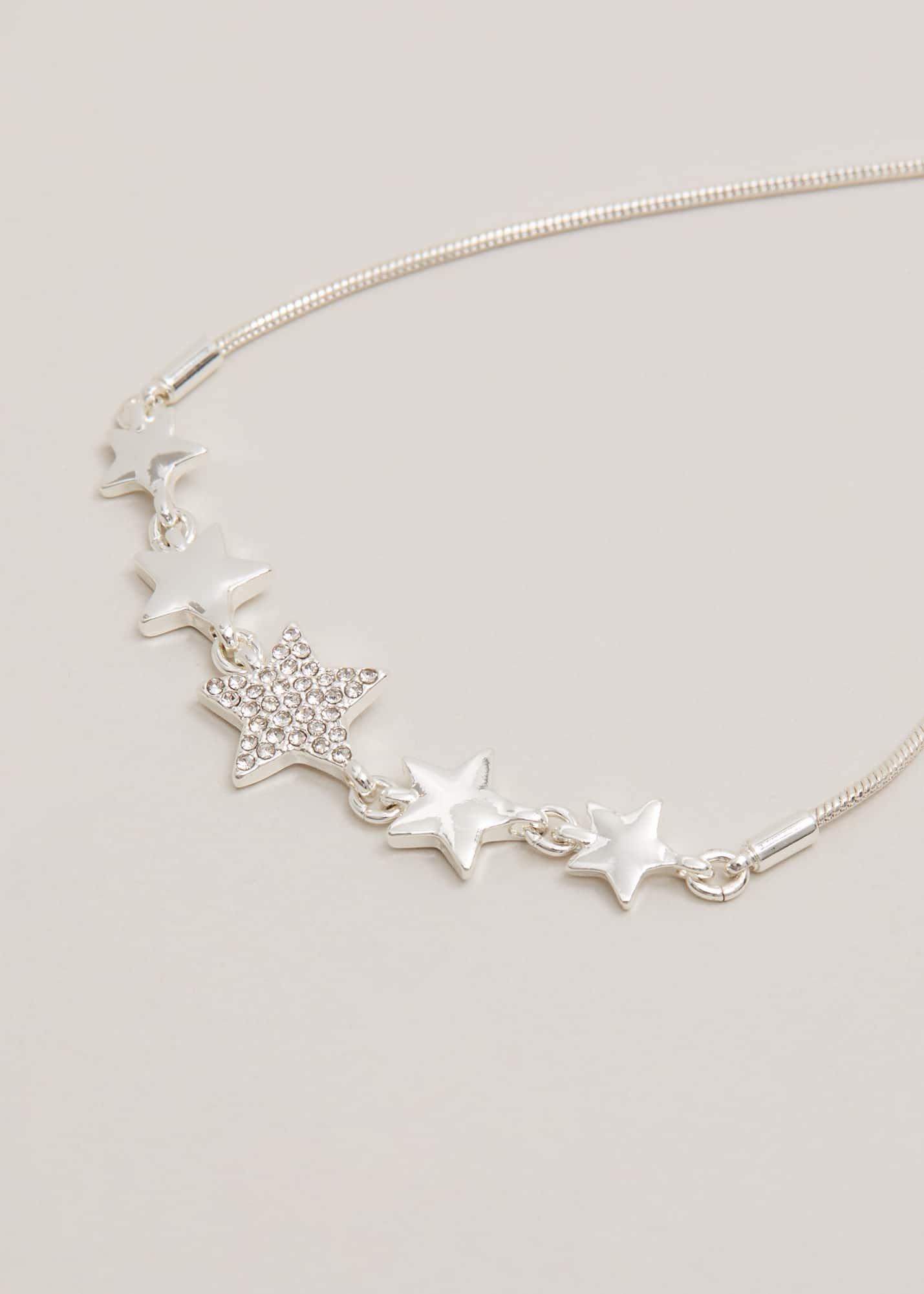 Silver Plated Star Extender Bracelet