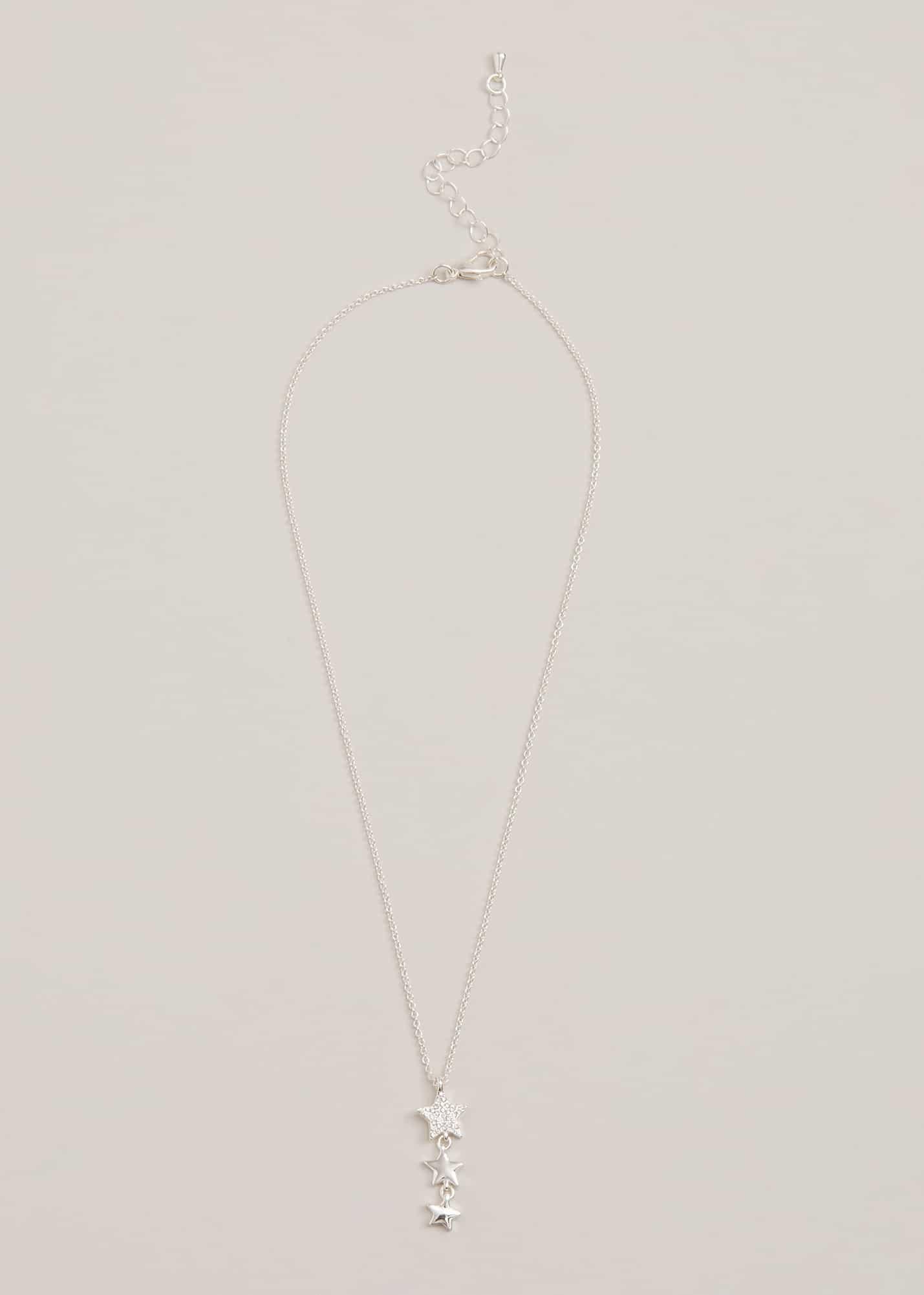 Silver Plated Star Necklace