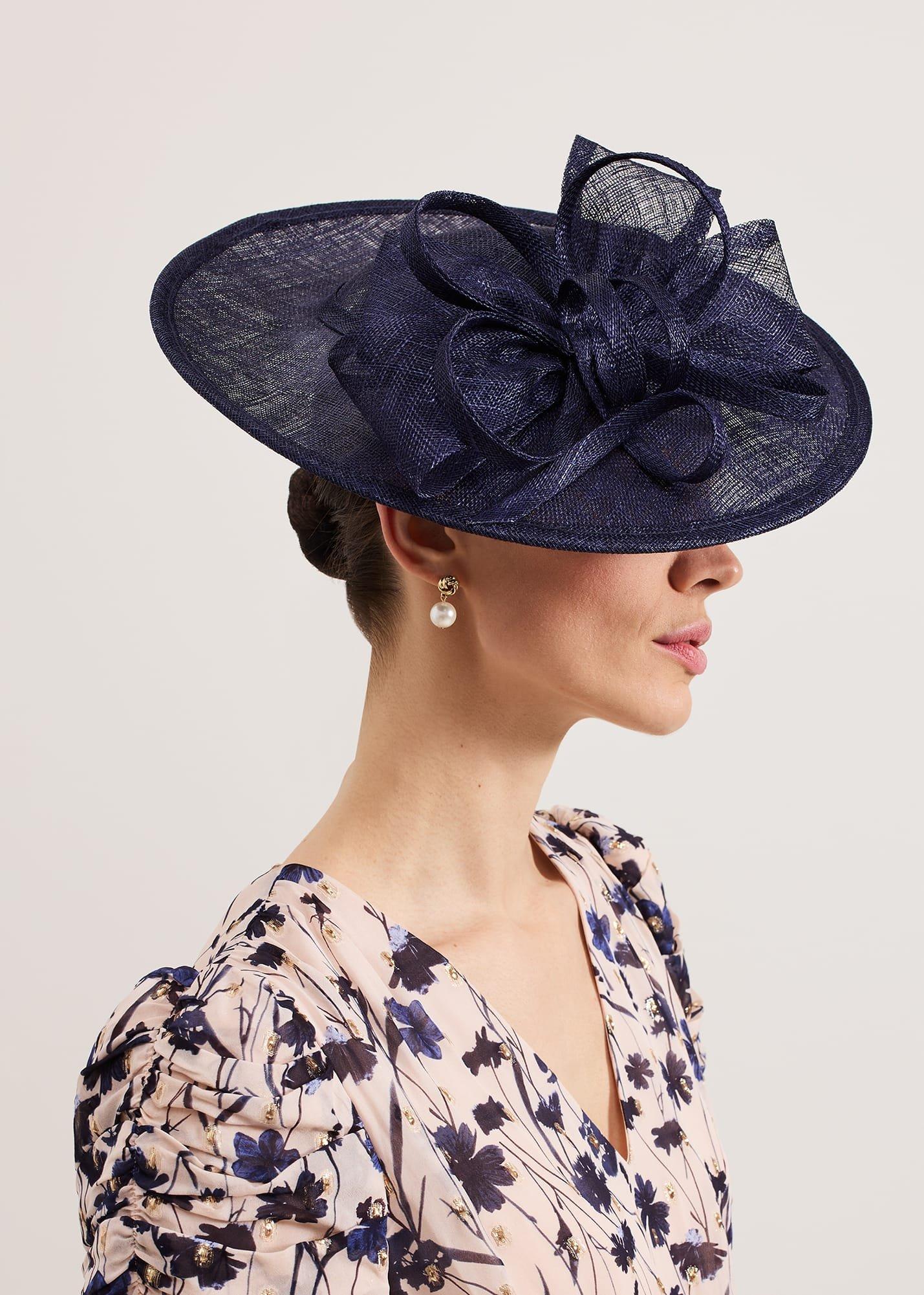 ${product-id}-Navy Bow Disc Fascinator-Navy-${view-type}