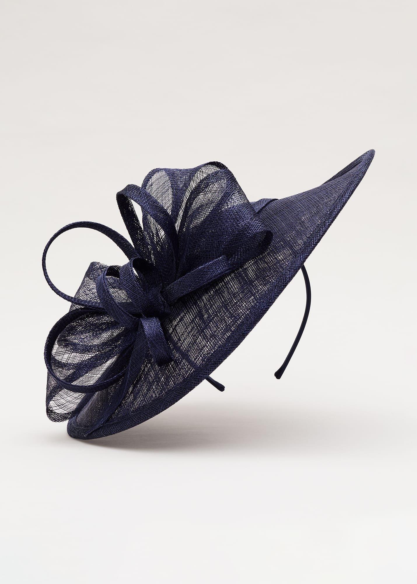 Navy Bow Disc Fascinator