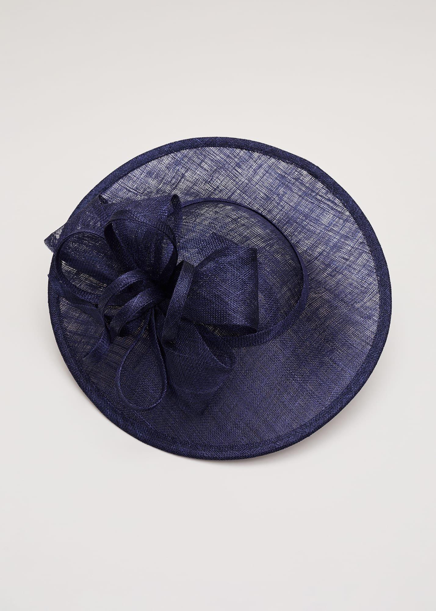Navy Bow Disc Fascinator