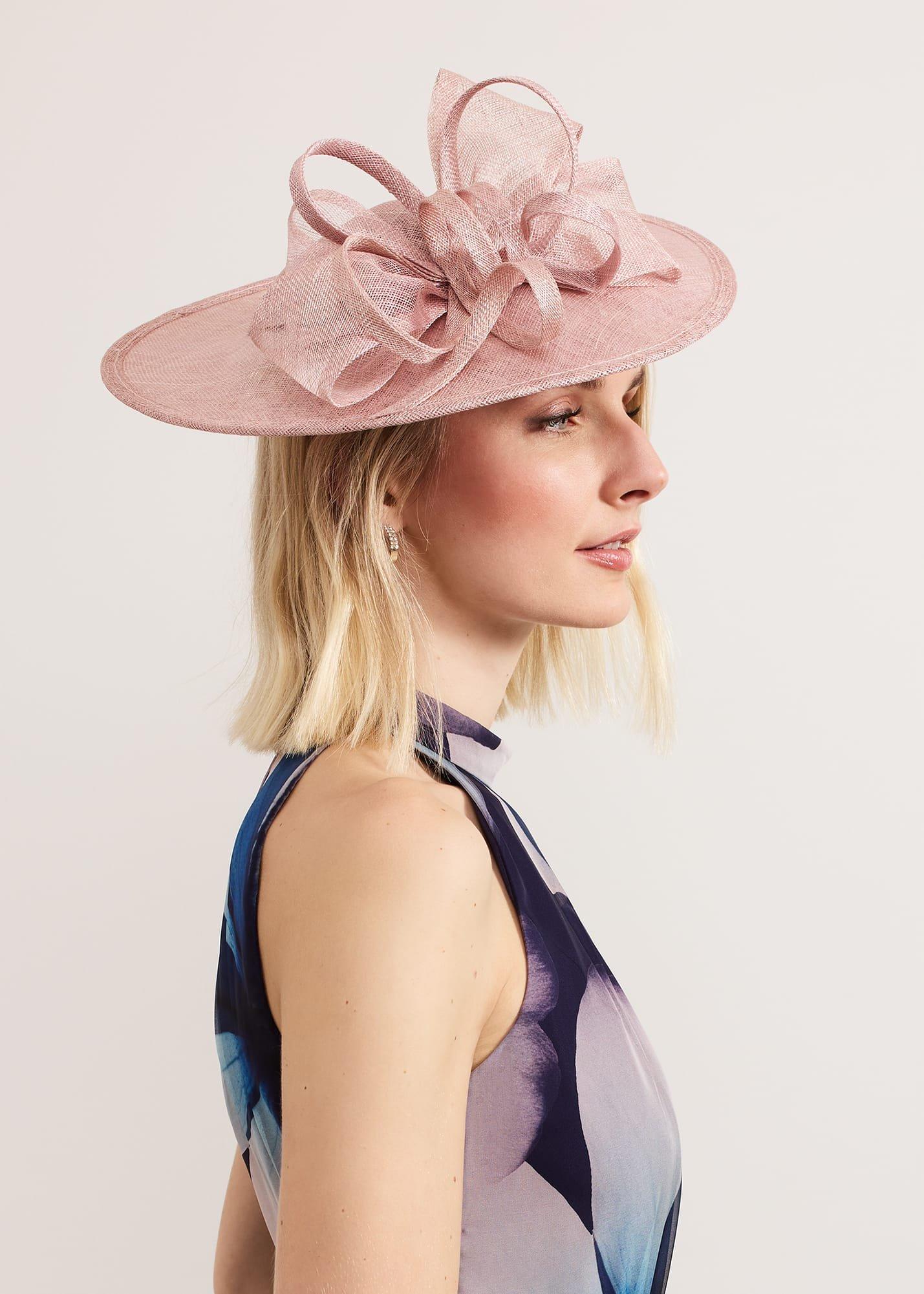 Antique Rose Bow Disc Fascinator
