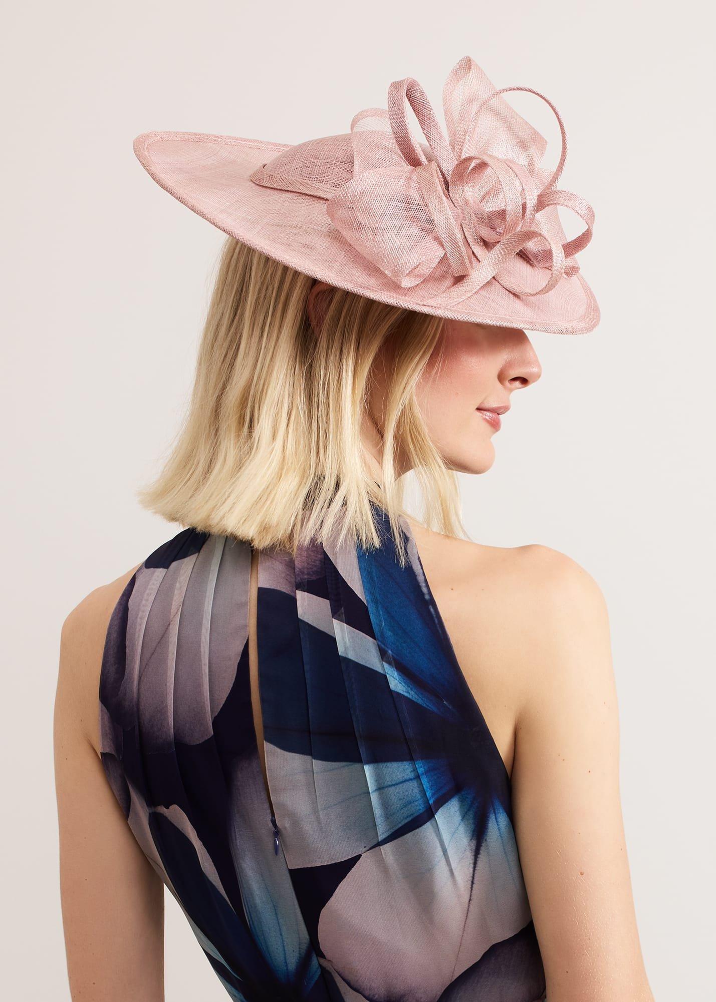 Antique Rose Bow Disc Fascinator