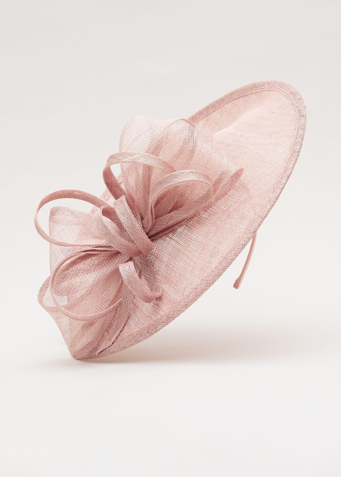 Antique Rose Bow Disc Fascinator