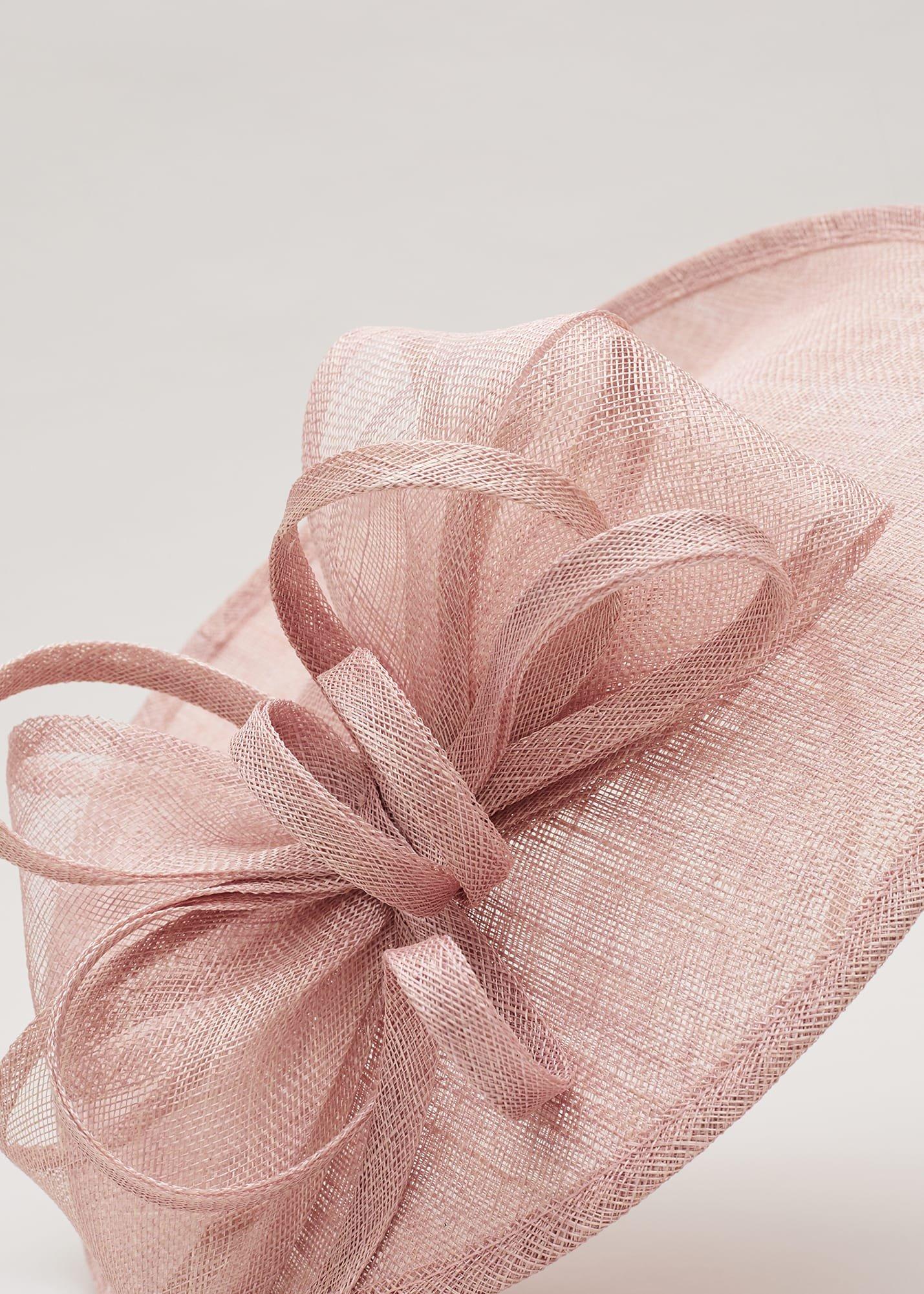 Antique Rose Bow Disc Fascinator