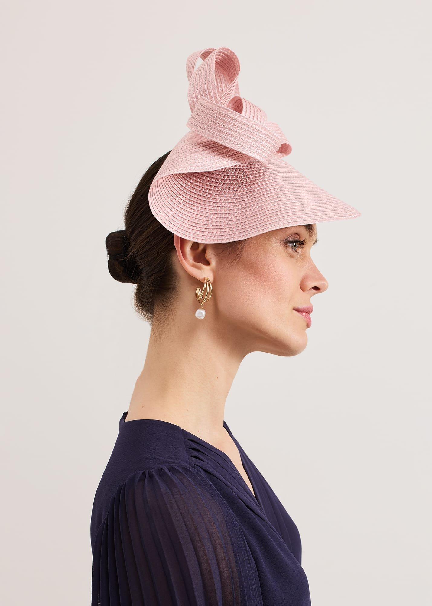 Antique Rose Plait Freeform Fascinator