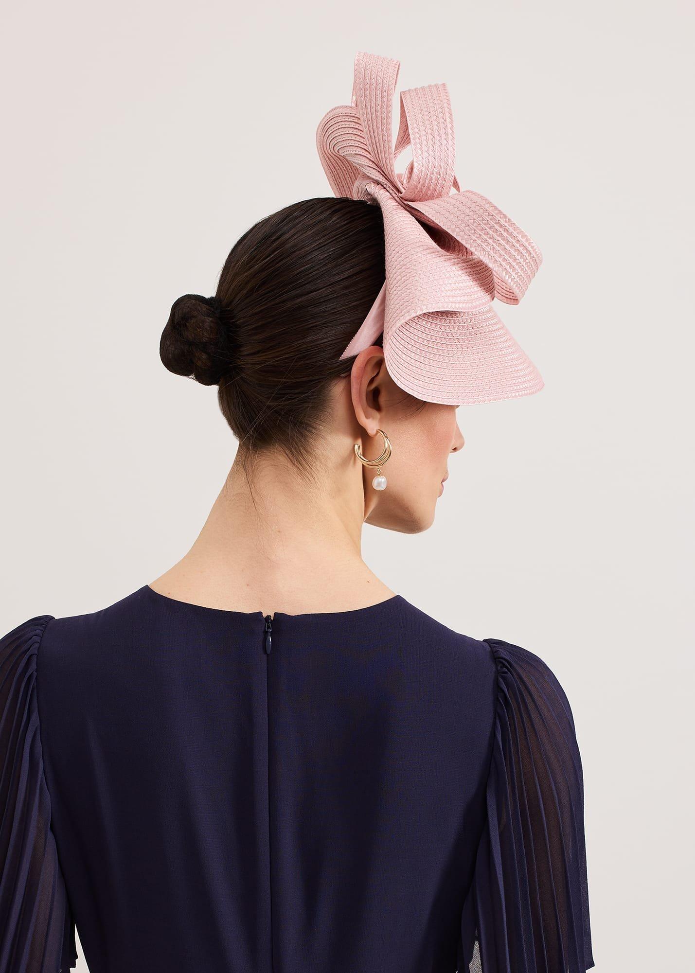 Antique Rose Plait Freeform Fascinator