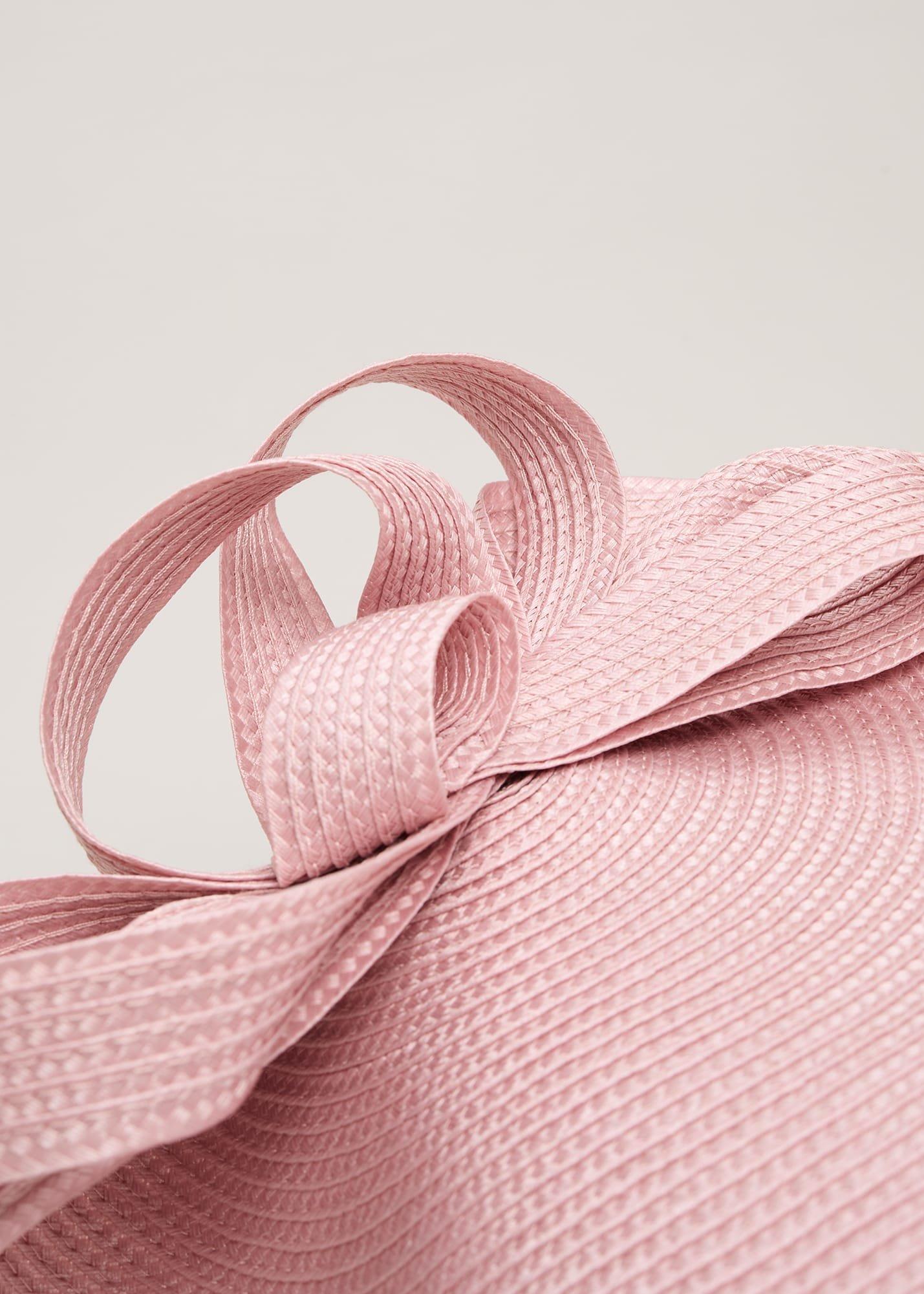 Antique Rose Plait Freeform Fascinator