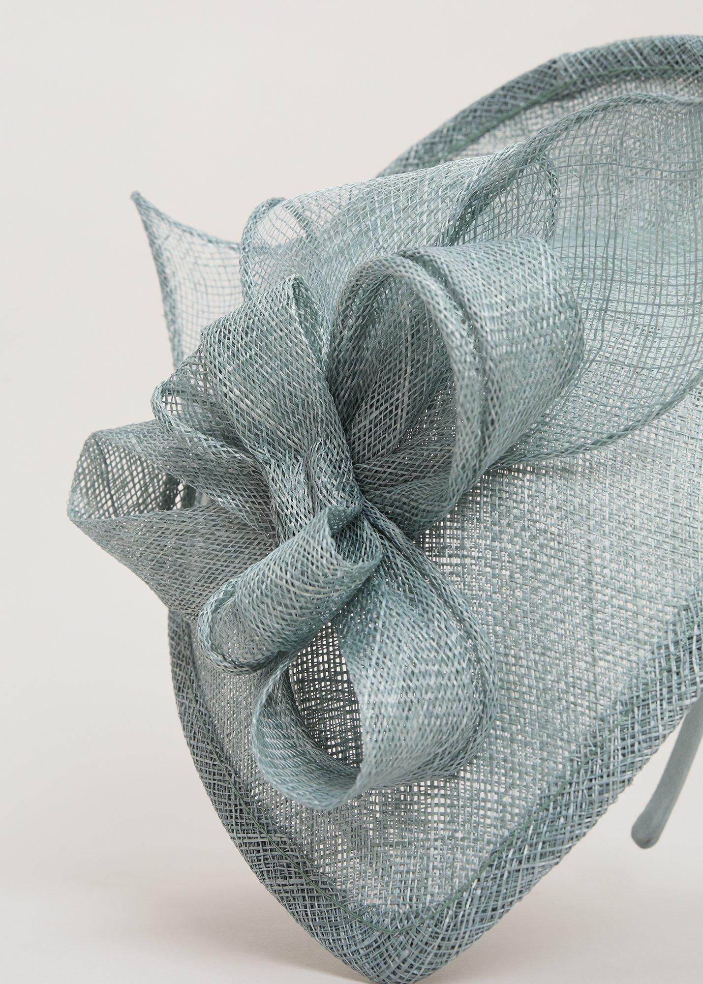 Green Grossgrain Twist Oval Fascinator