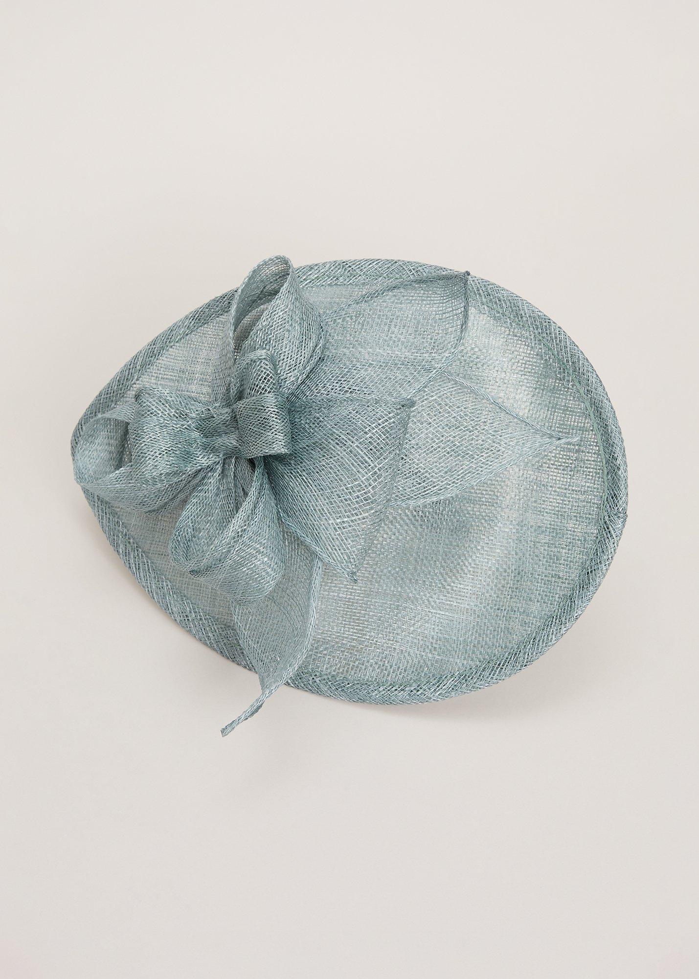 Green Grossgrain Twist Oval Fascinator