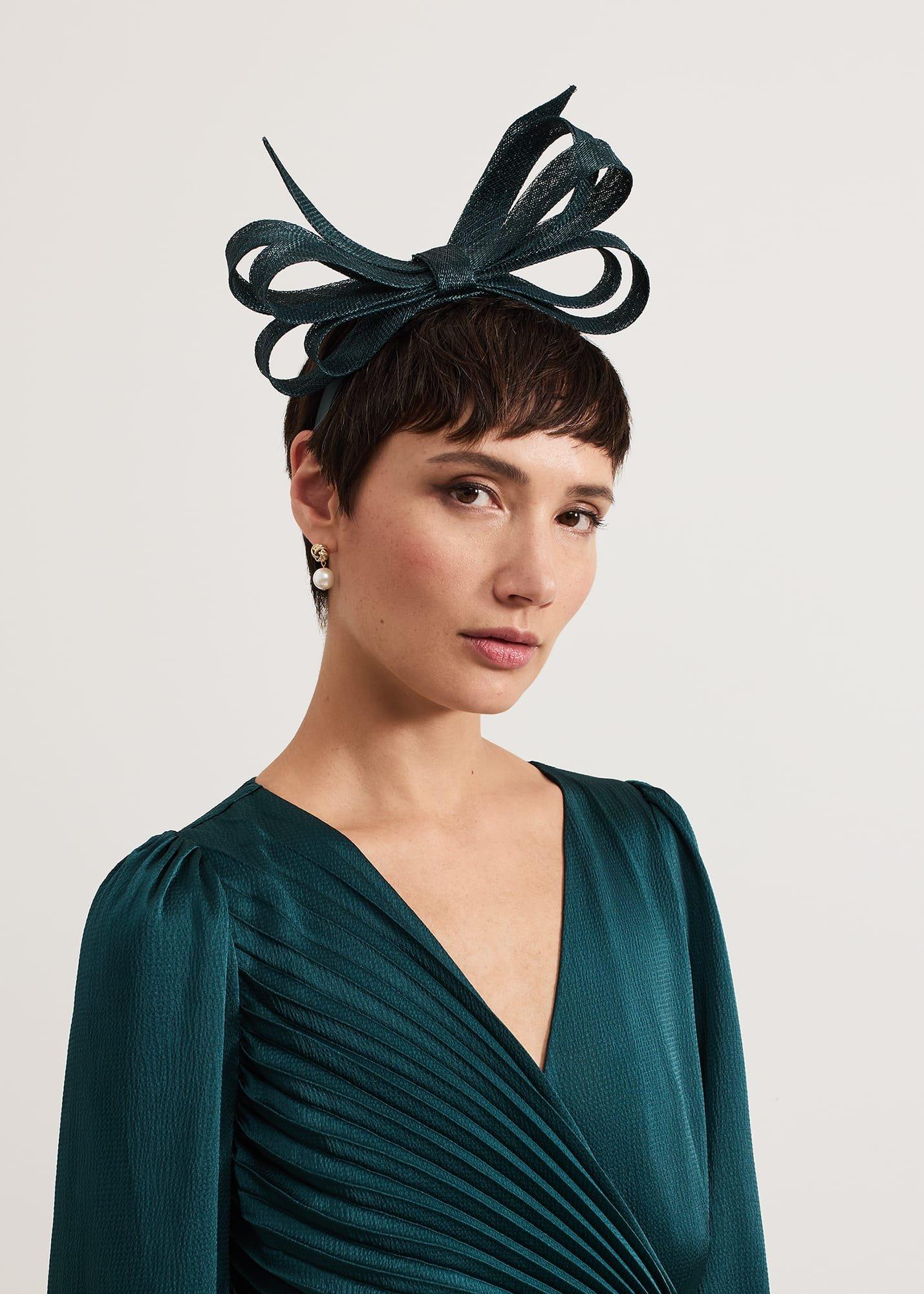 Teal Oversized Bow Headband