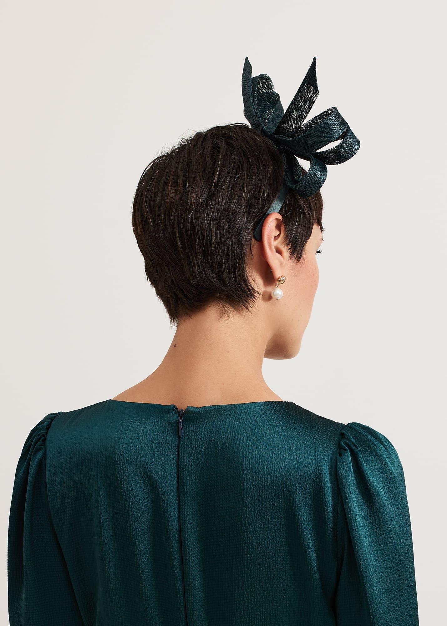 Teal Oversized Bow Headband