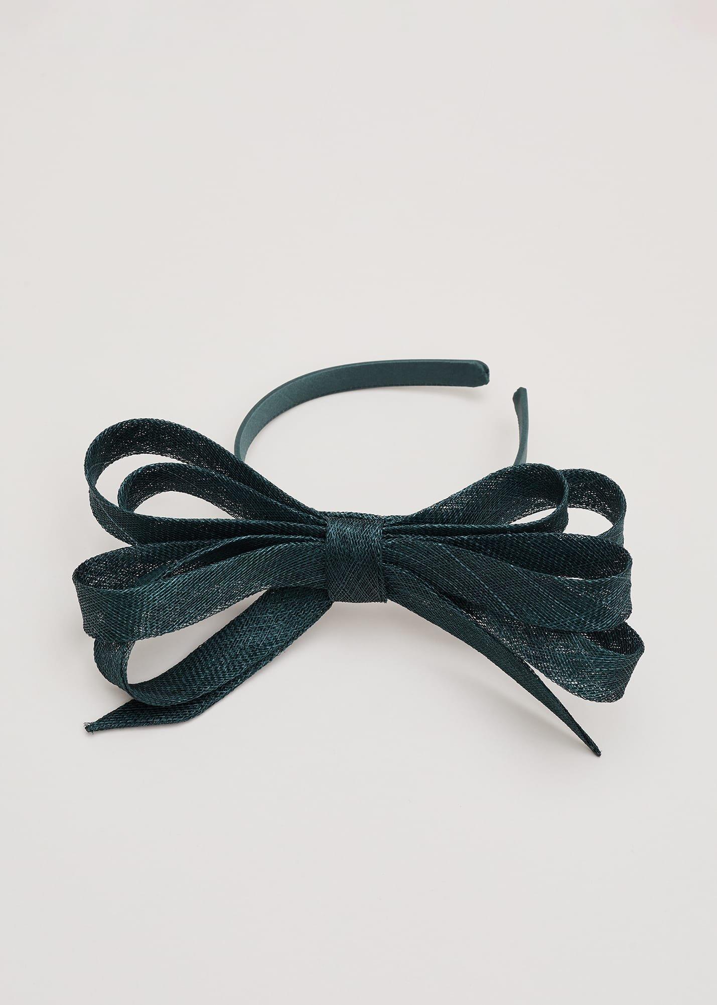 Teal Oversized Bow Headband