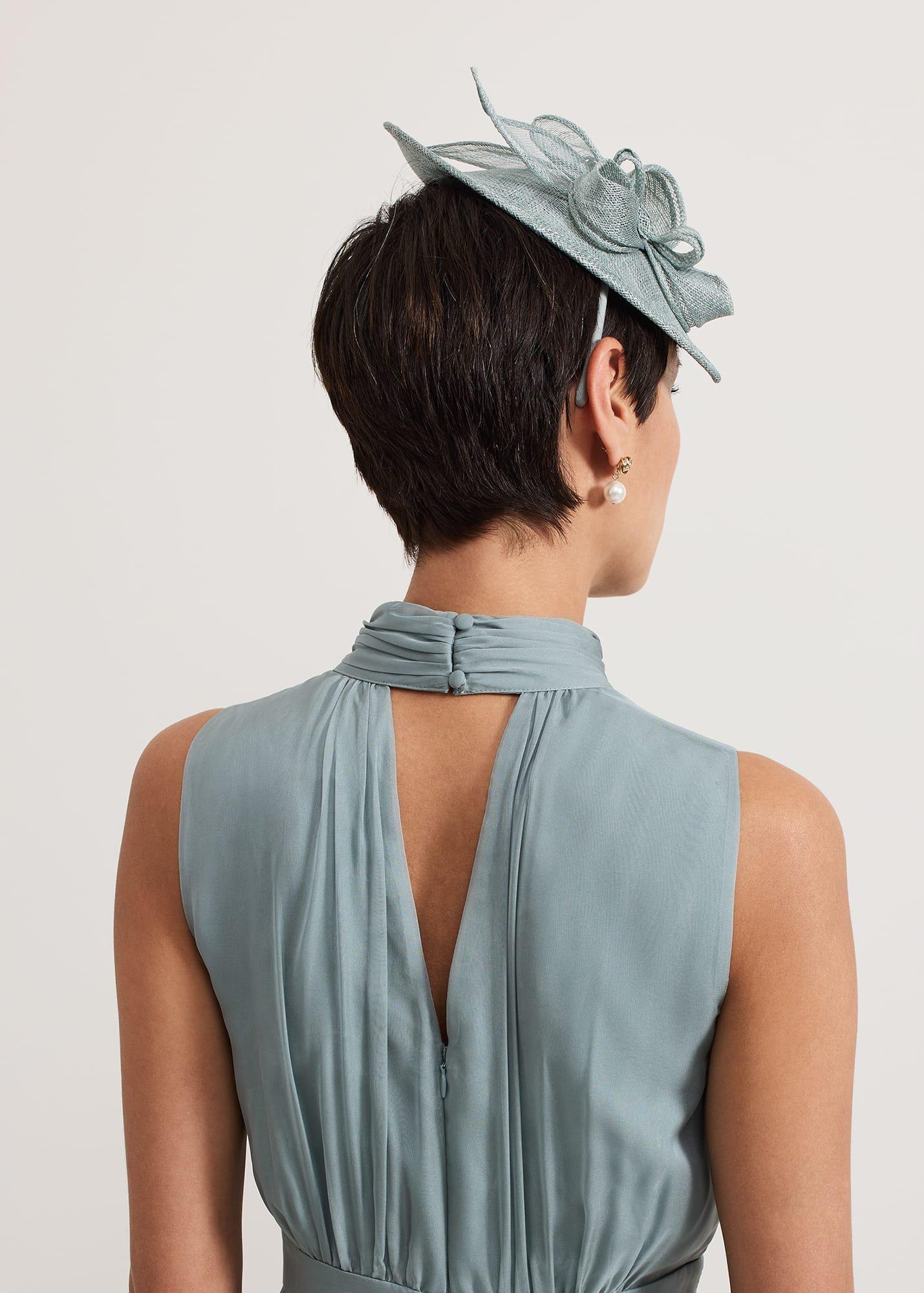 Green Oval Mini Fascinator