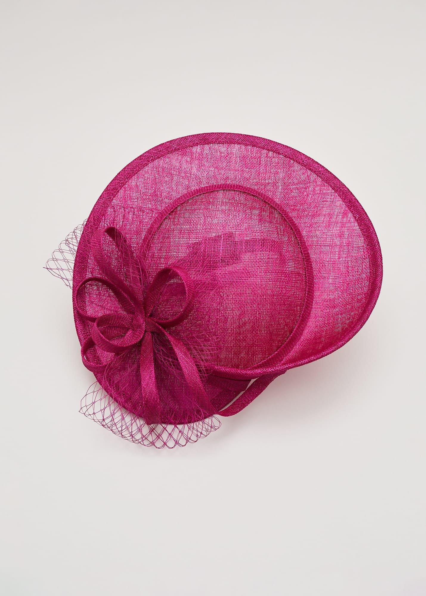 Pink Twist Back Bow Fascinator