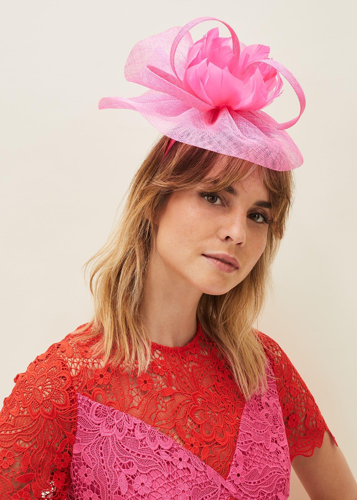 Feather Flower Fascinator
