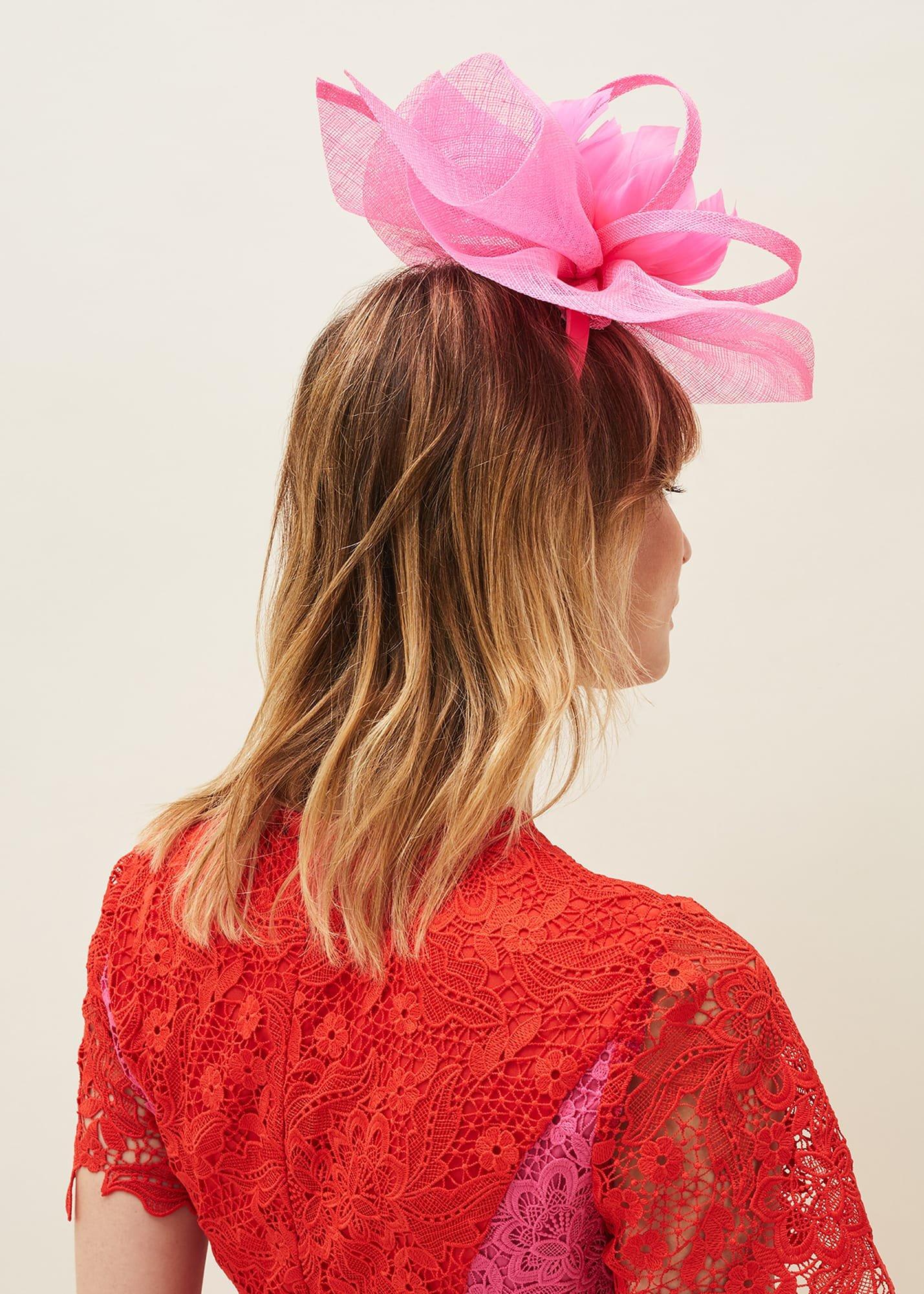 Feather Flower Fascinator
