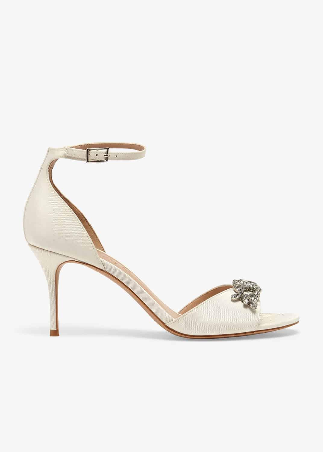 Mallory Jeweled Front Heeled Sandals