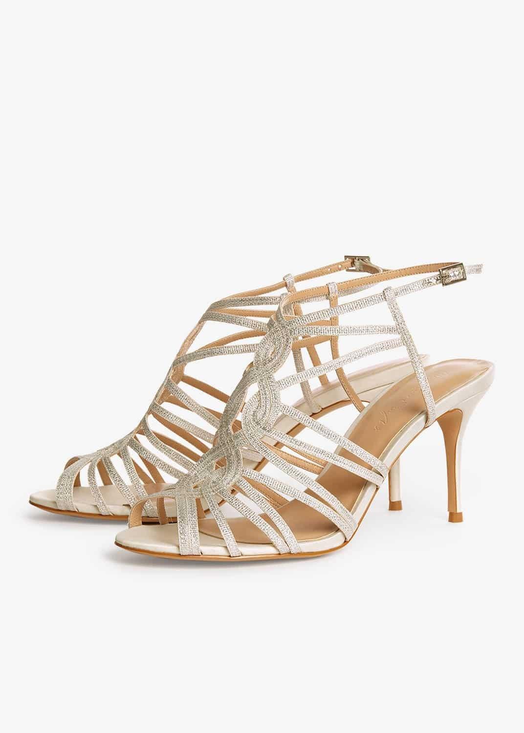 Suki Cage Detail Heeled Sandals