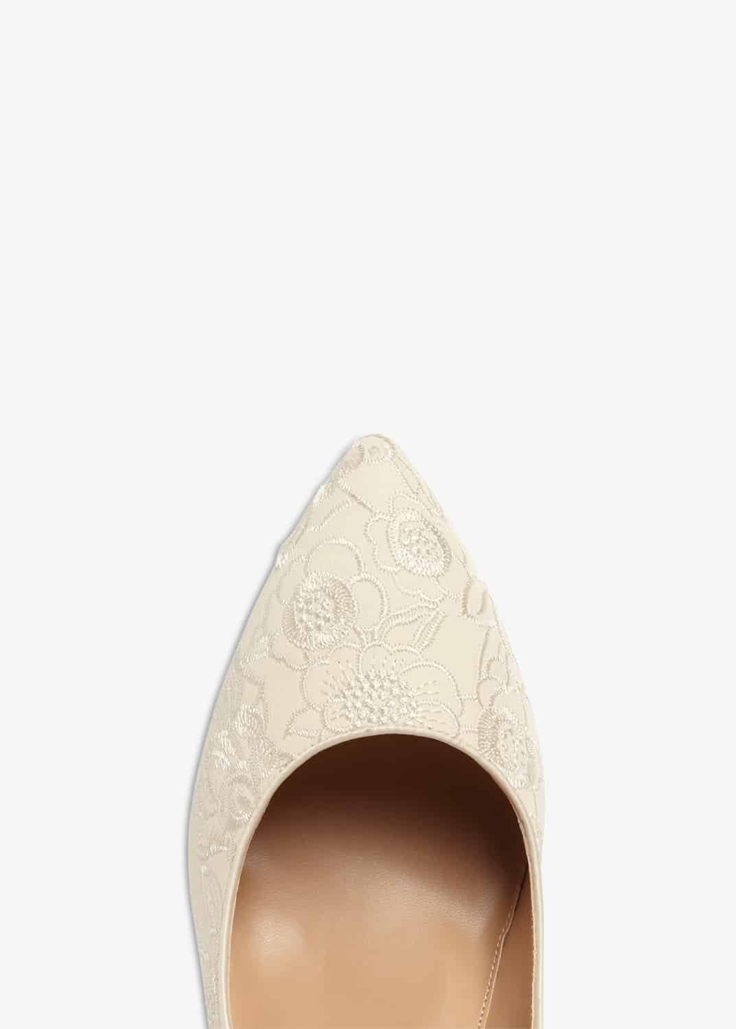 Ceri Embroidered Lace Court Shoes