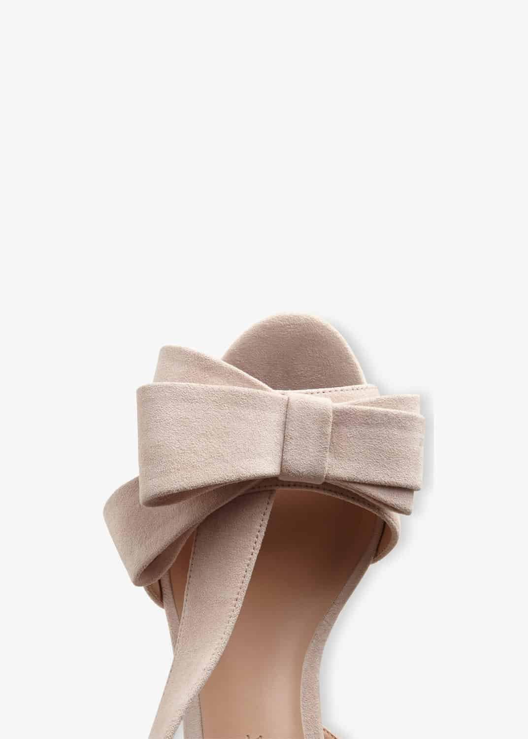 Allie Bow Asymmetric Sandals