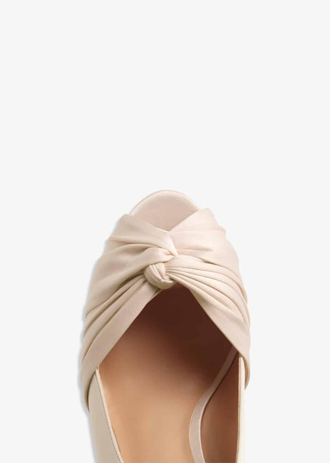 Minnie Knot Front Peep Toe Shoes