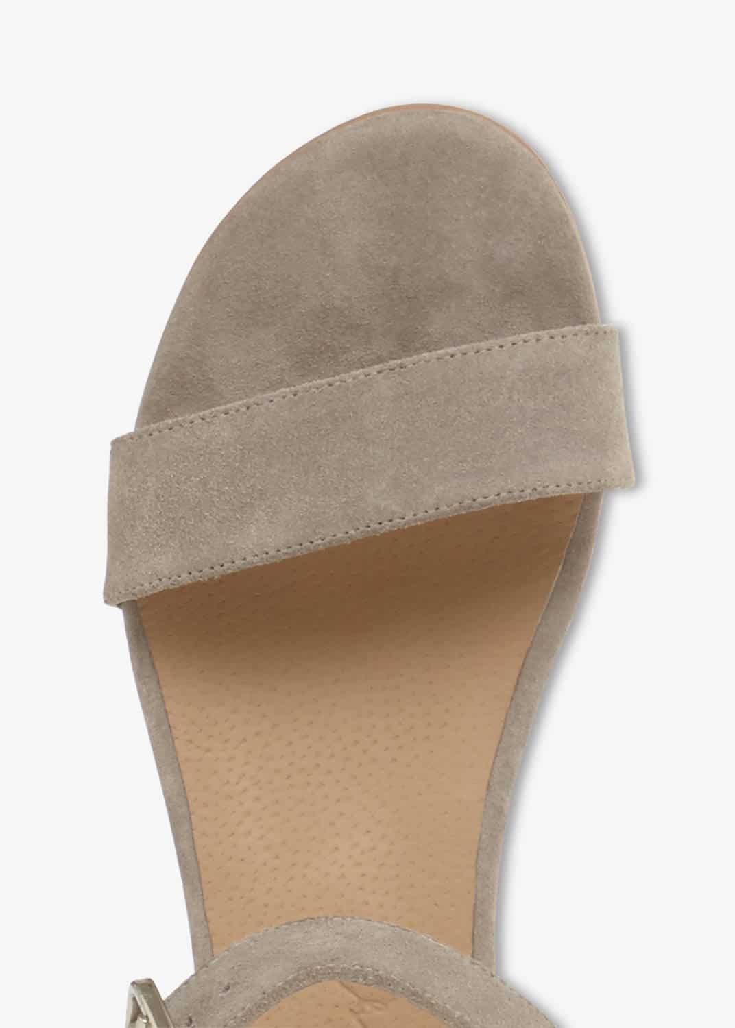 Barbara Leather Wedge Sandals