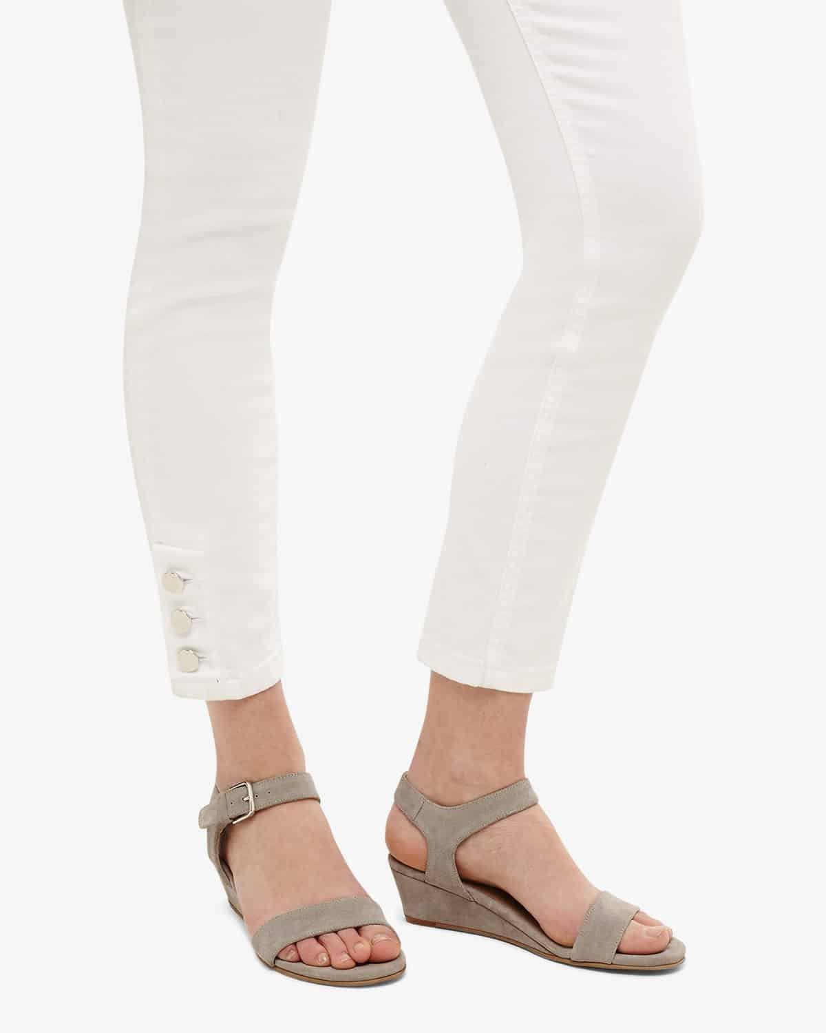 Barbara Leather Wedge Sandals