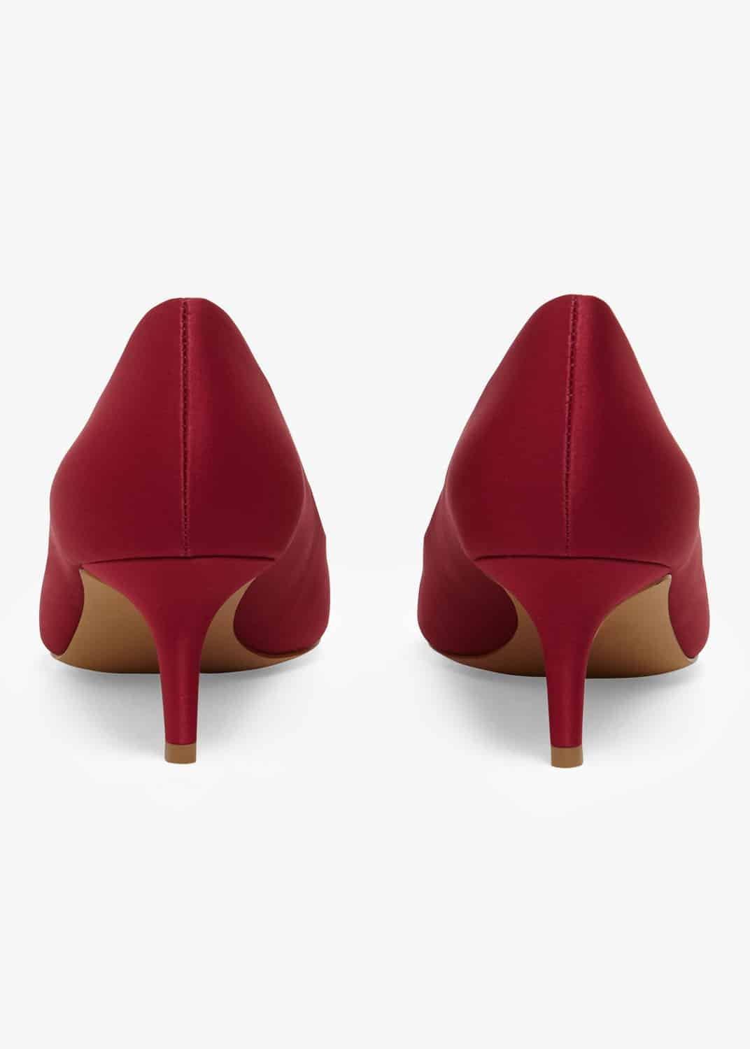 Emele Jewelled Satin Peep Toe Shoes