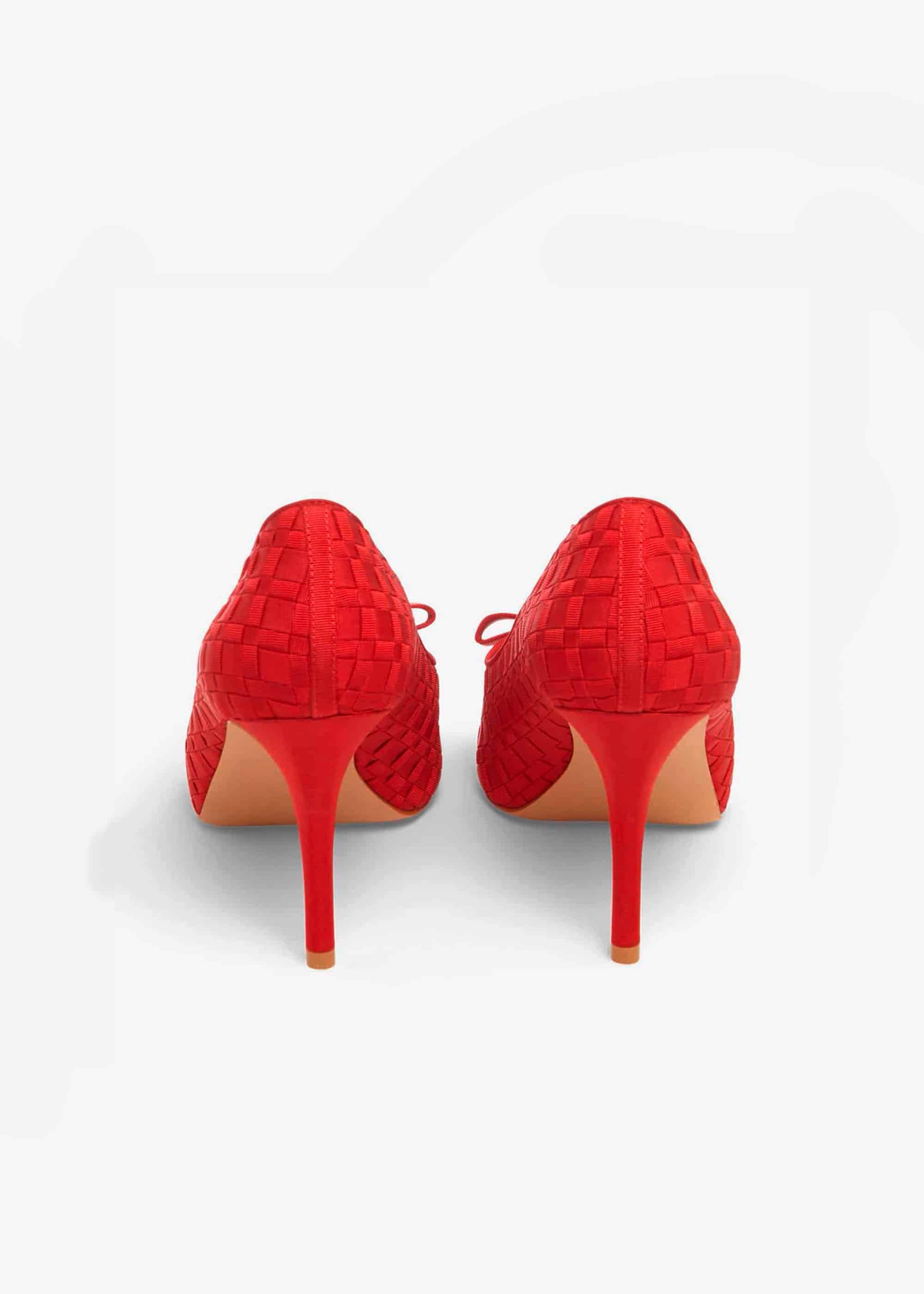 Clio Weave Peep Toe Shoes