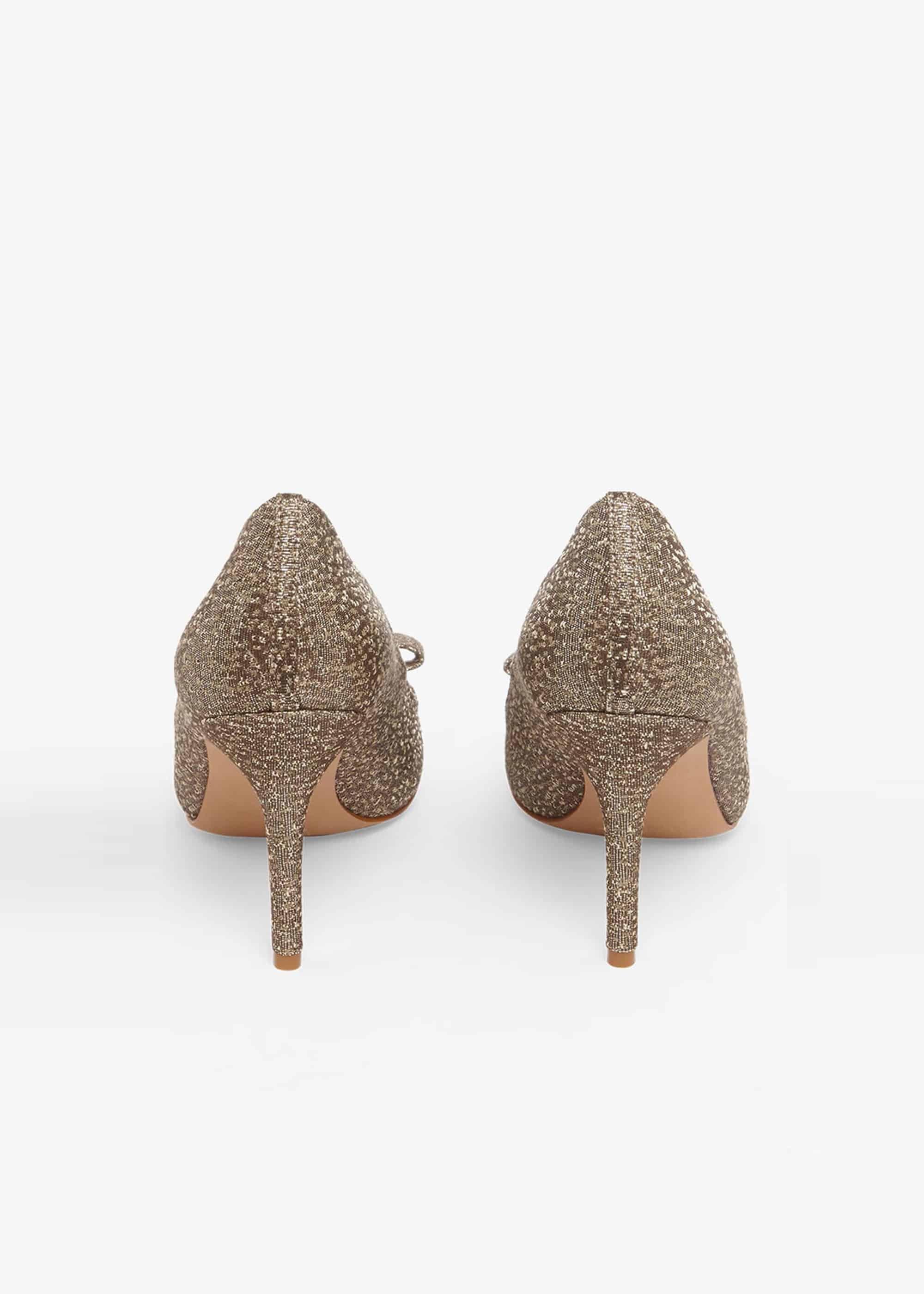 Jaden Metallic Jacqaurd Court Shoes