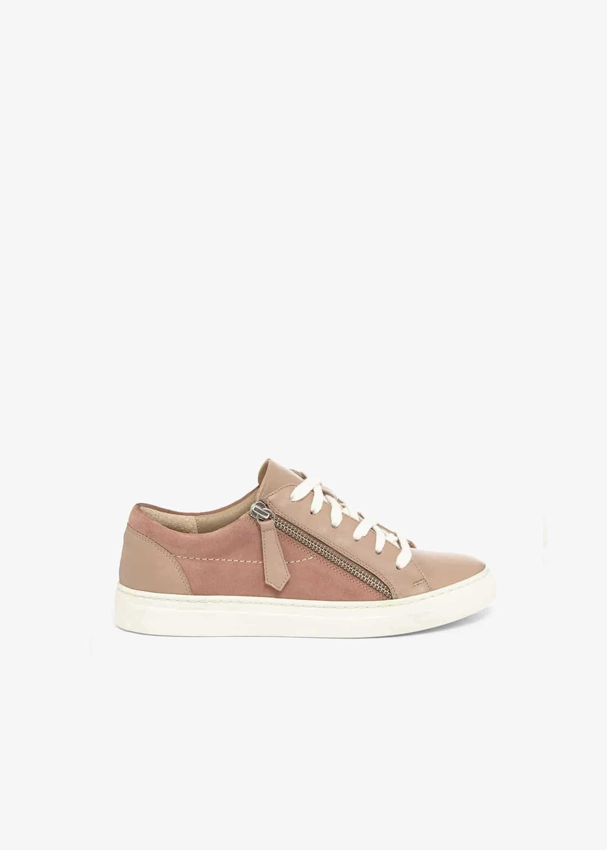 Skyla Leather Side Zip Trainers