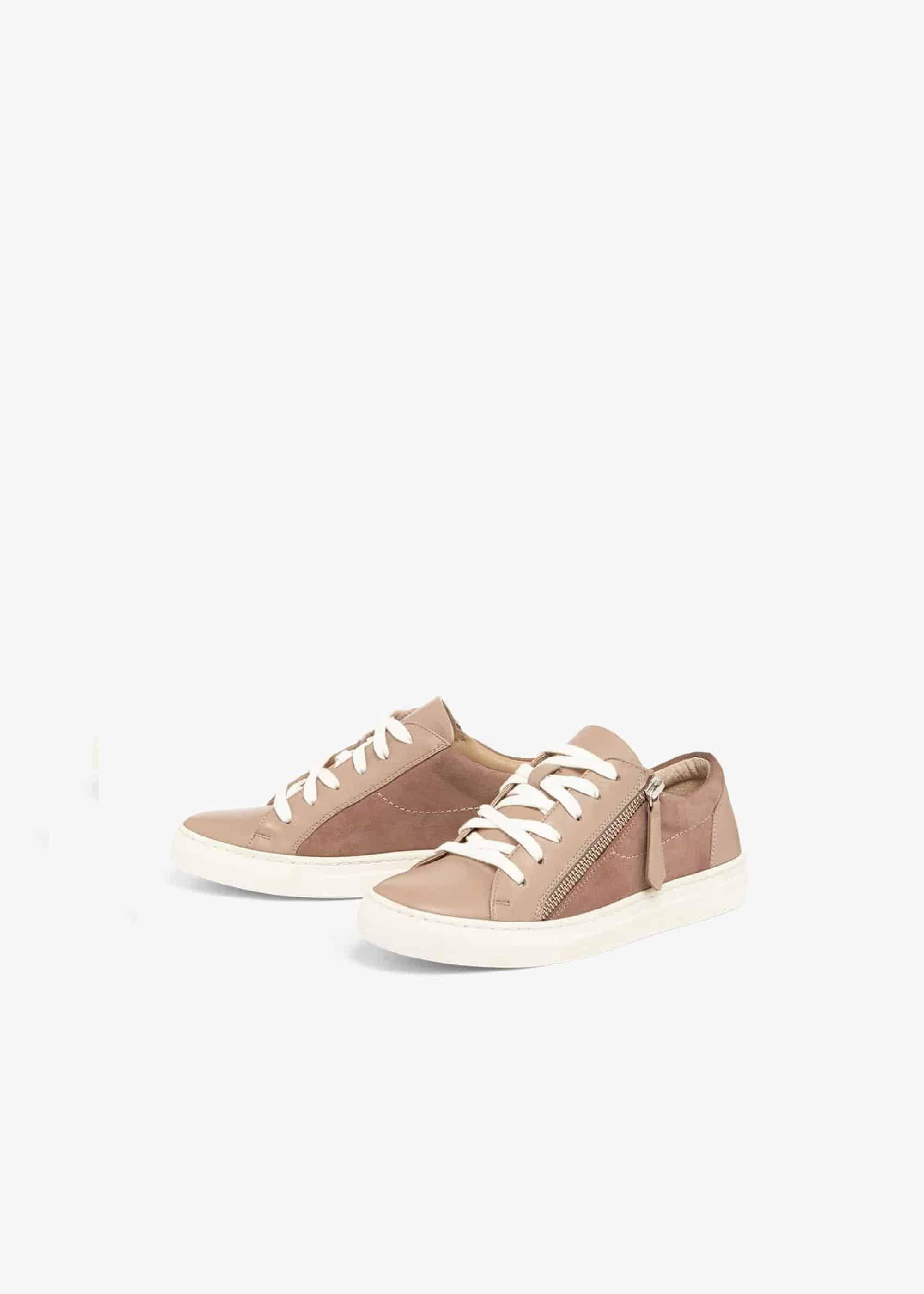 Skyla Leather Side Zip Trainers