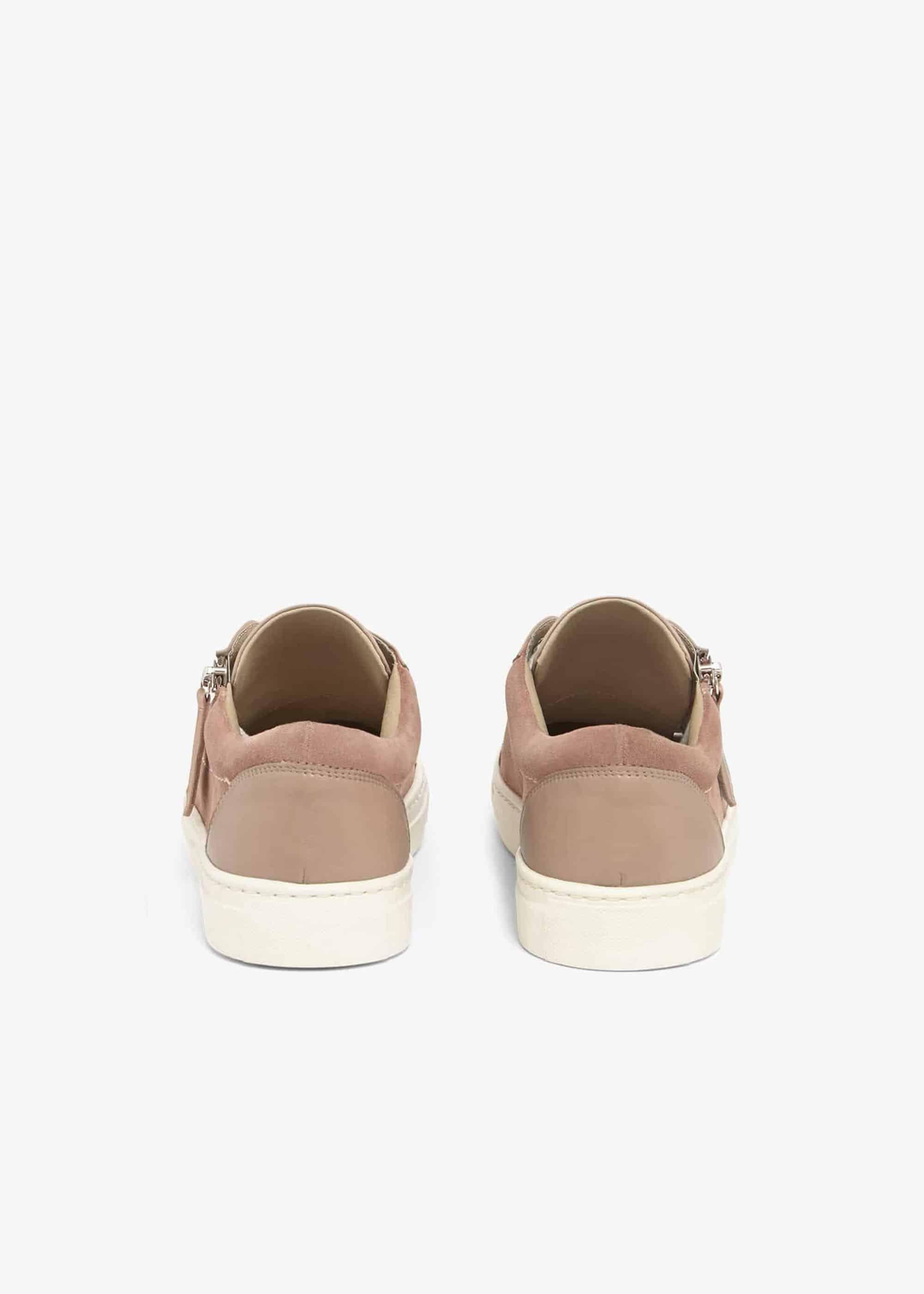 Skyla Leather Side Zip Trainers
