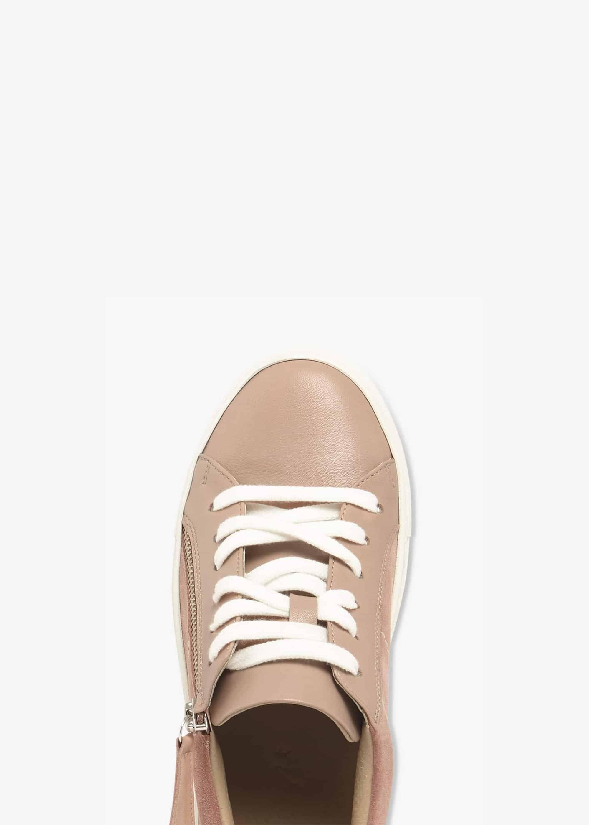 Skyla Leather Side Zip Trainers